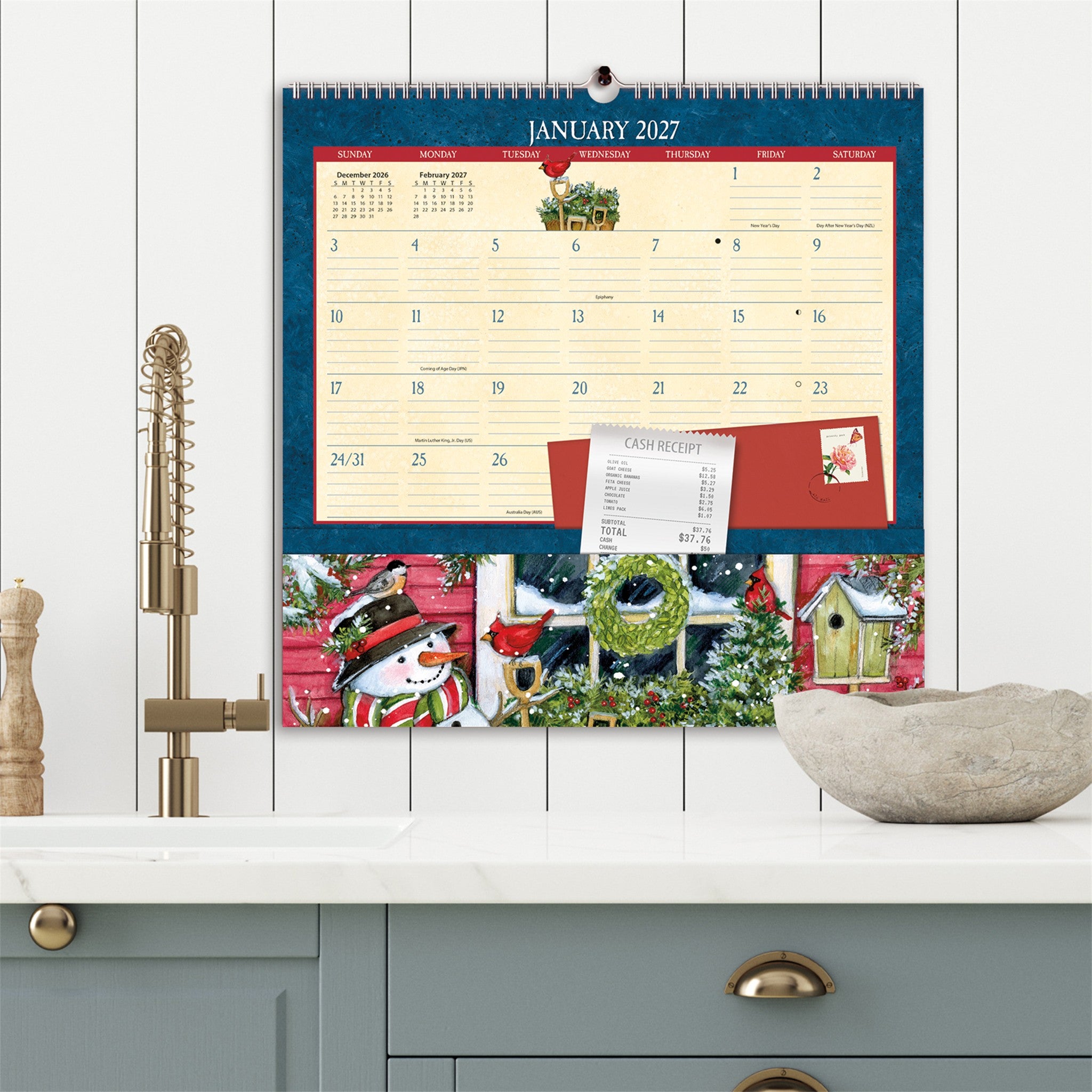 Heart and Home Note Nook 2027 Wall Calendar