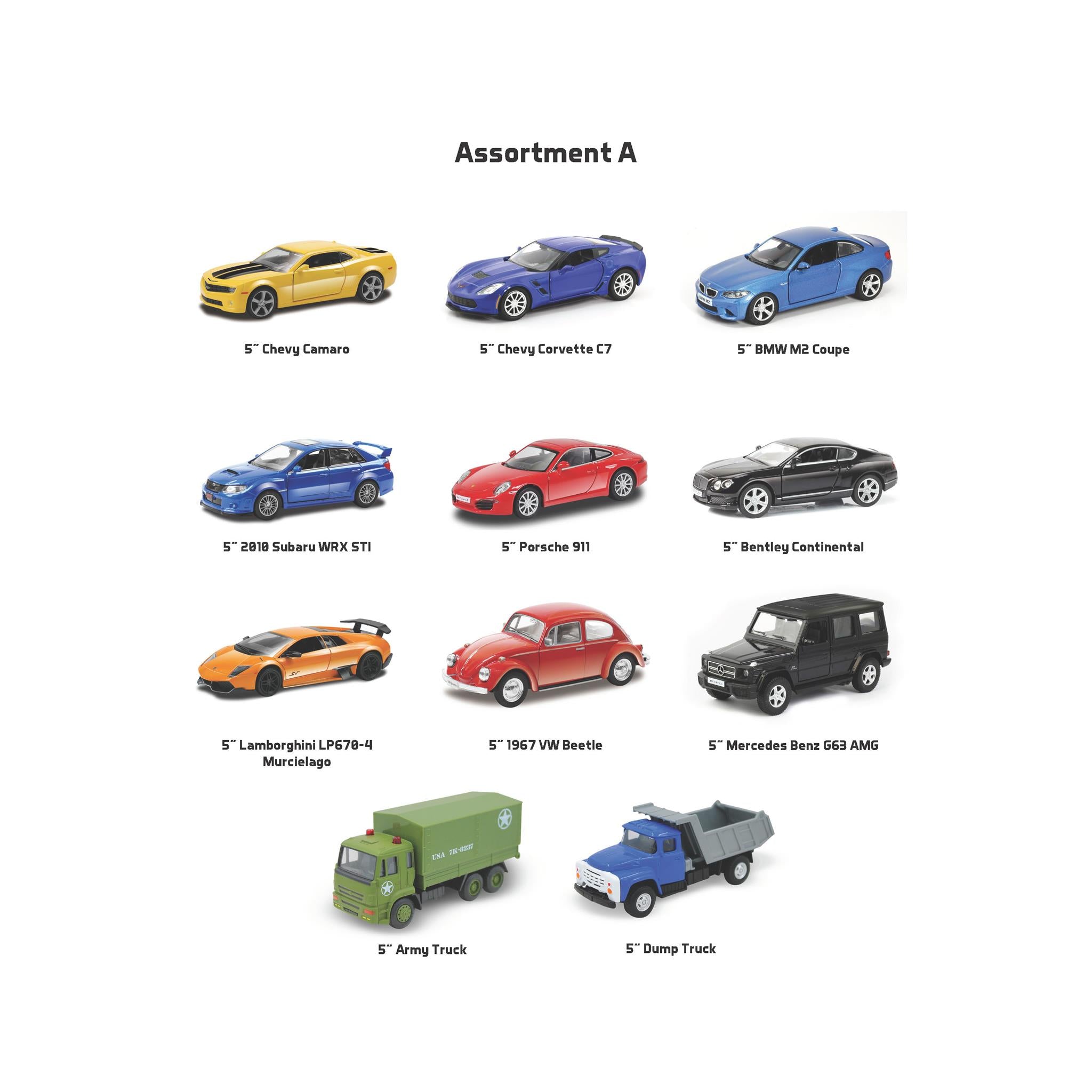 【レア品】Die-Cast Collection Car Set ※一台欠品 641585015555 Die Cast Cars Asst Just 4 Laughs - Calendar Club