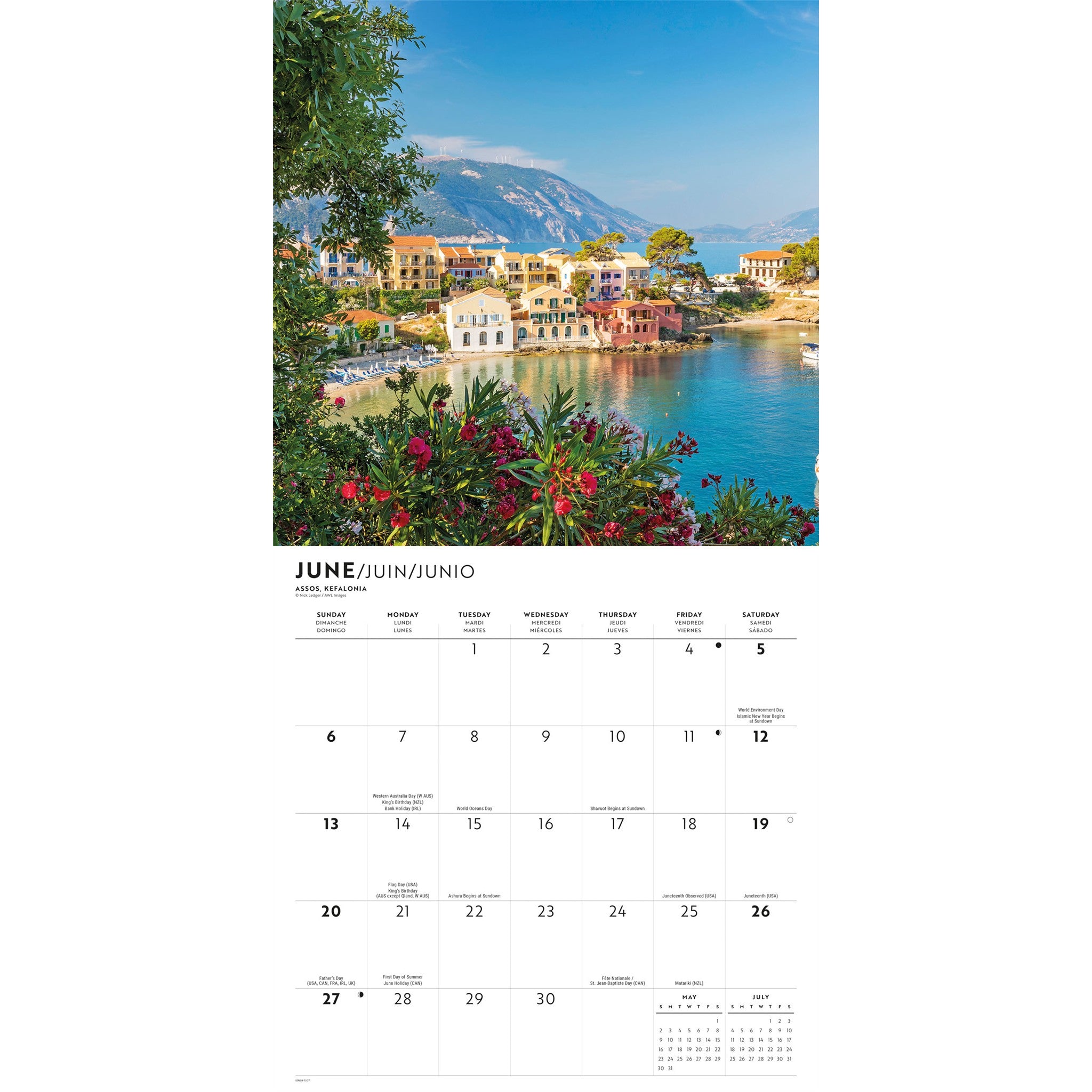Greek Isles 2027 Wall Calendar