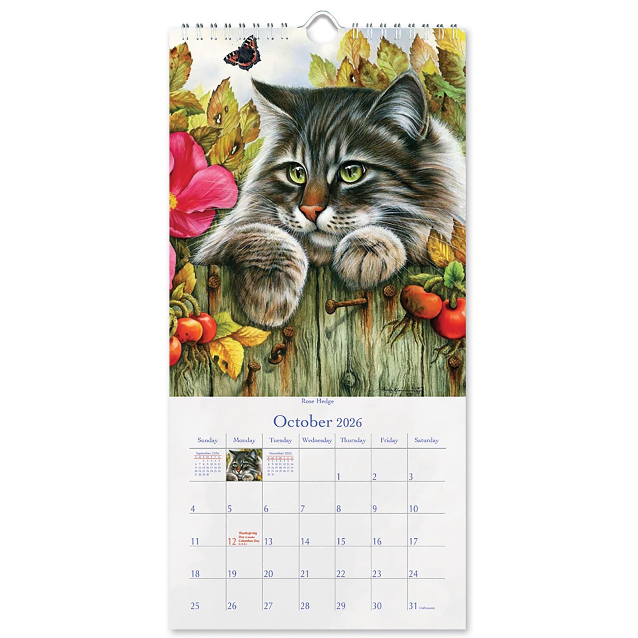 Cat's Meow 2026 Slim Calendar - Online Only