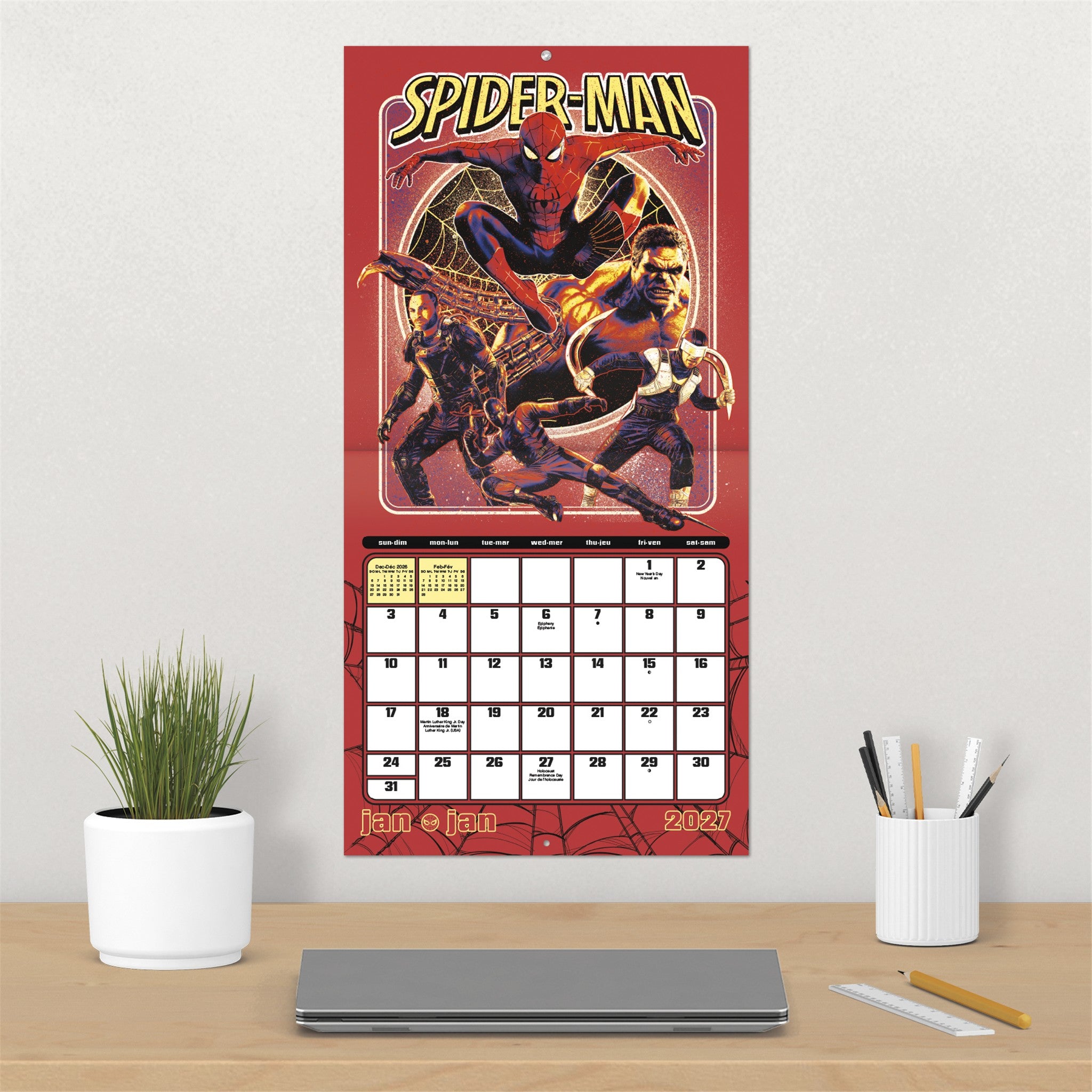 Spider-Man Brand New Day 2027 Wall Calendar