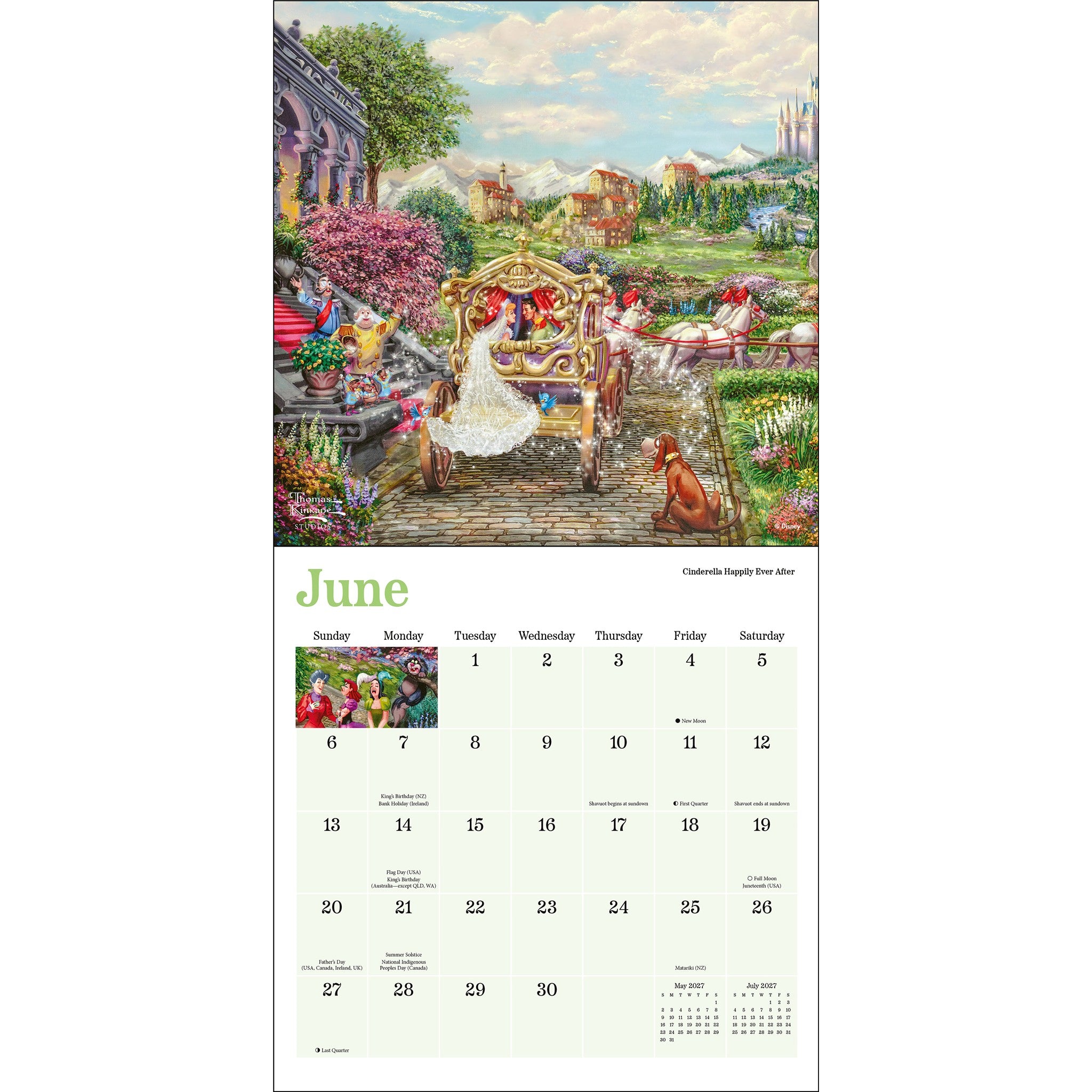 Thomas Kinkade Disney Dreams Collection 2027 Mini Calendar