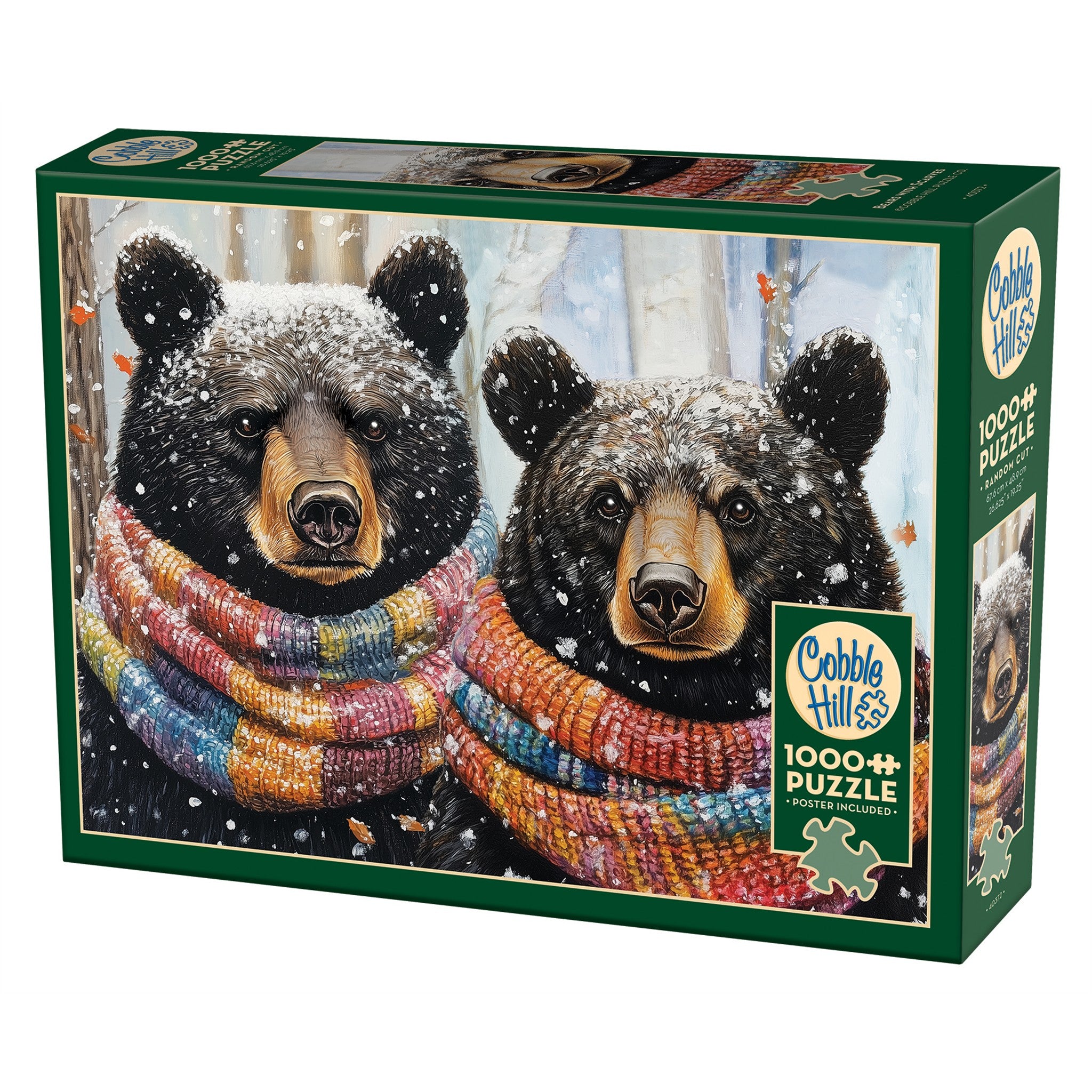 Bears with Scarves Exclusive 1000 Piece Puzzle