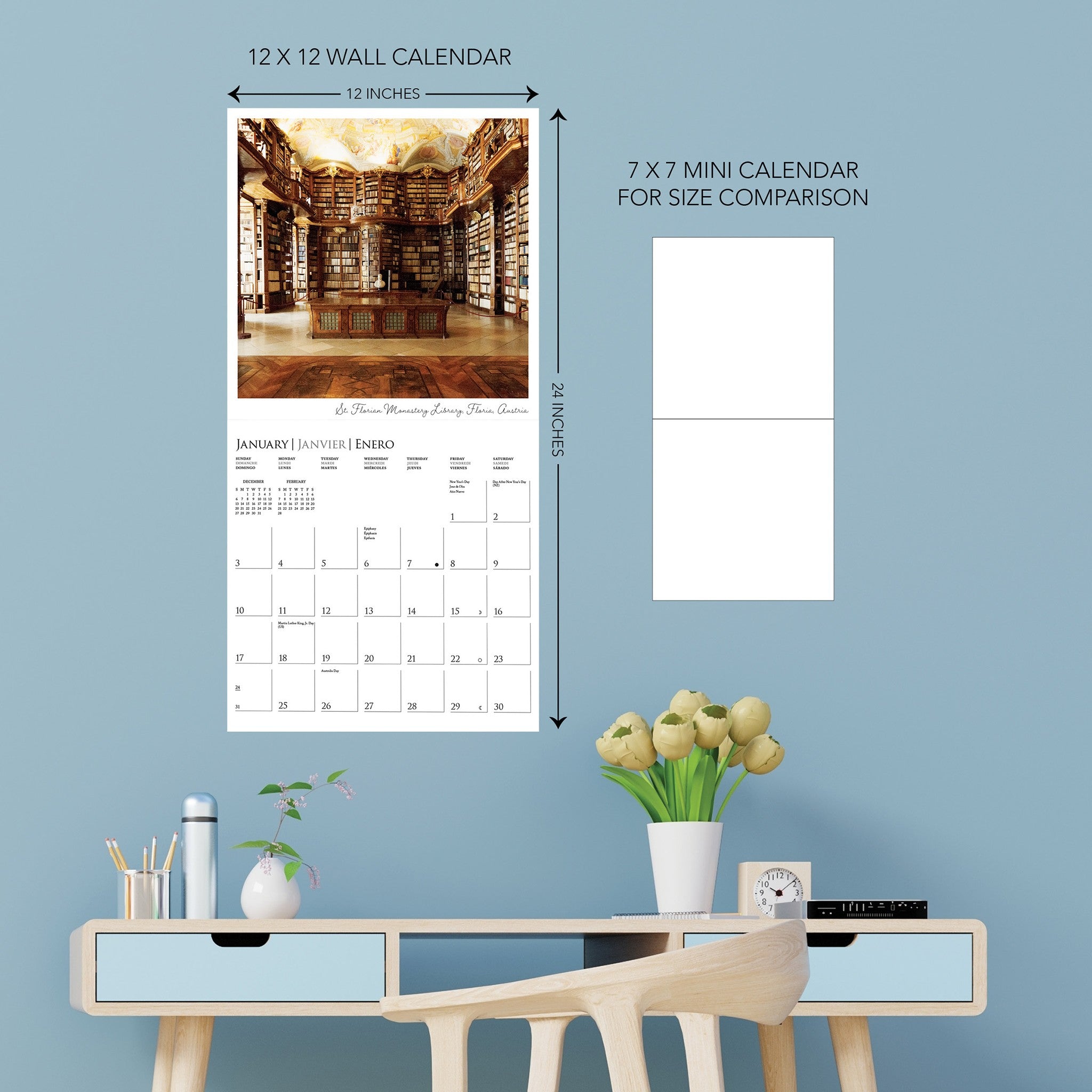 Libraries 2027 Wall Calendar