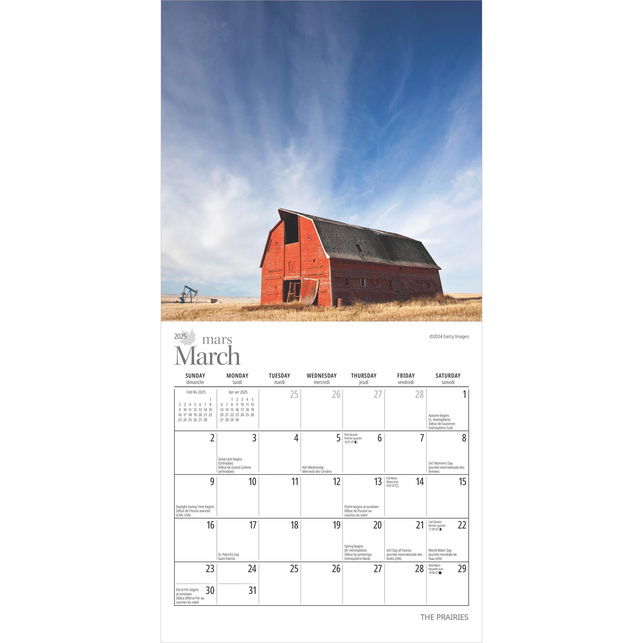 Prairies Mini 2025 Calendar