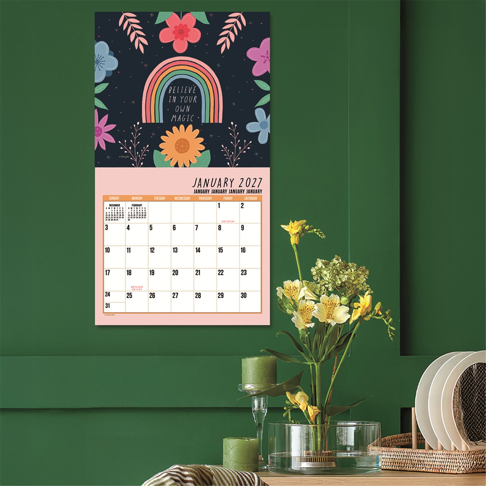 Live, Laugh, Love 2027 Wall Calendar