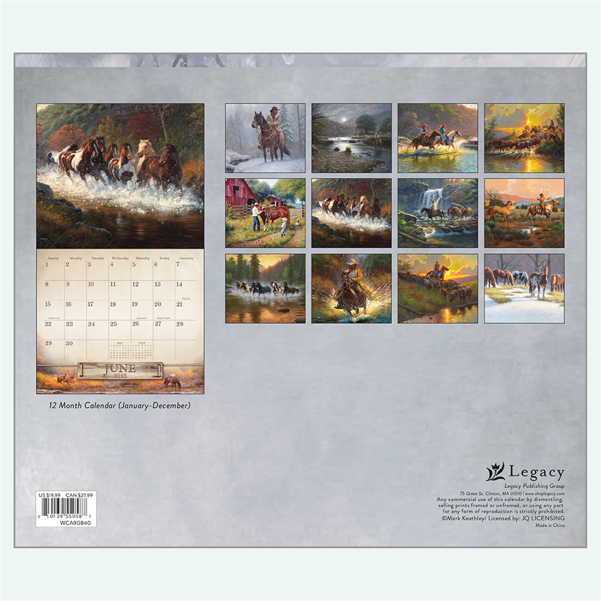 Home On The Range Wall 2025 Calendar
