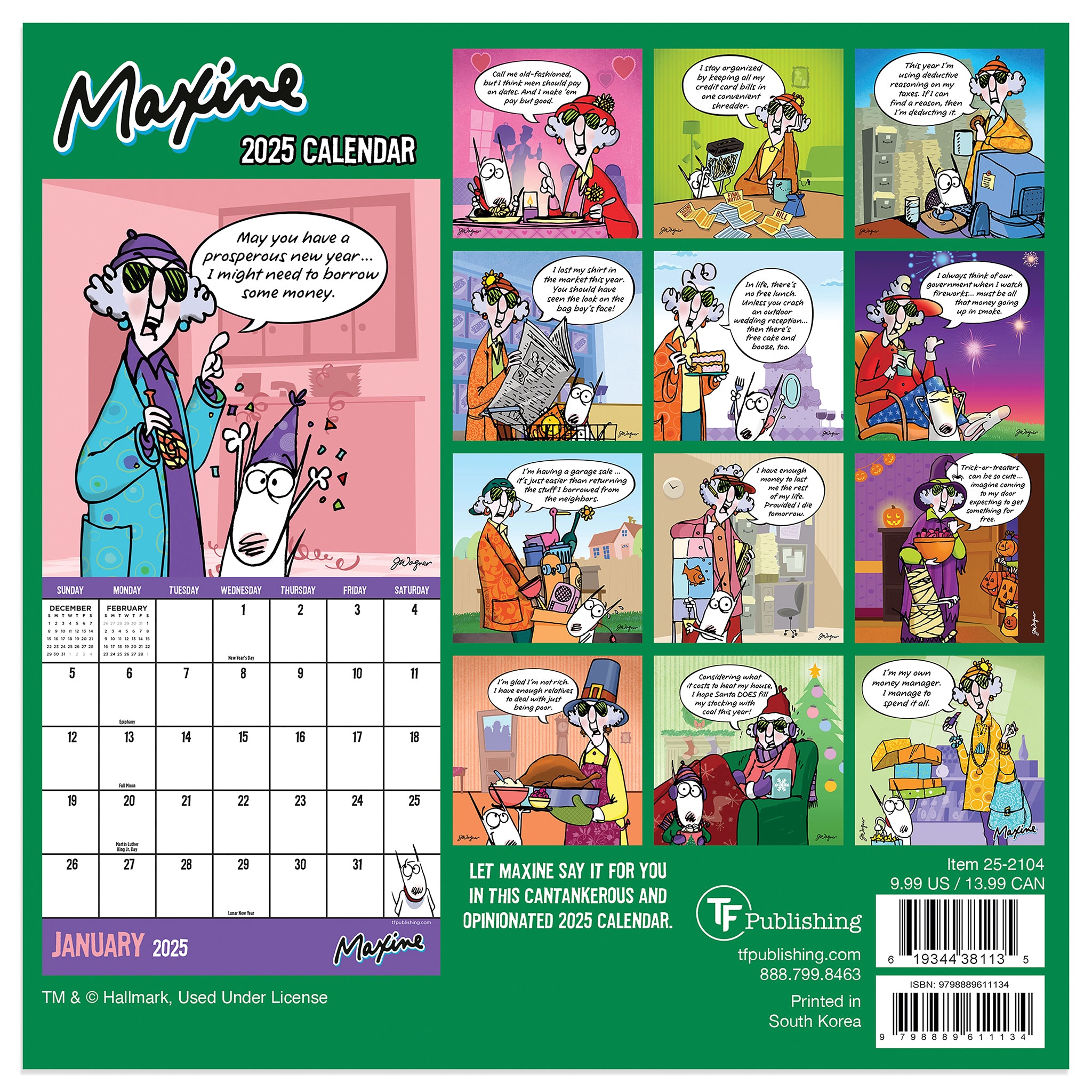 Maxine Mini 2025 Calendar