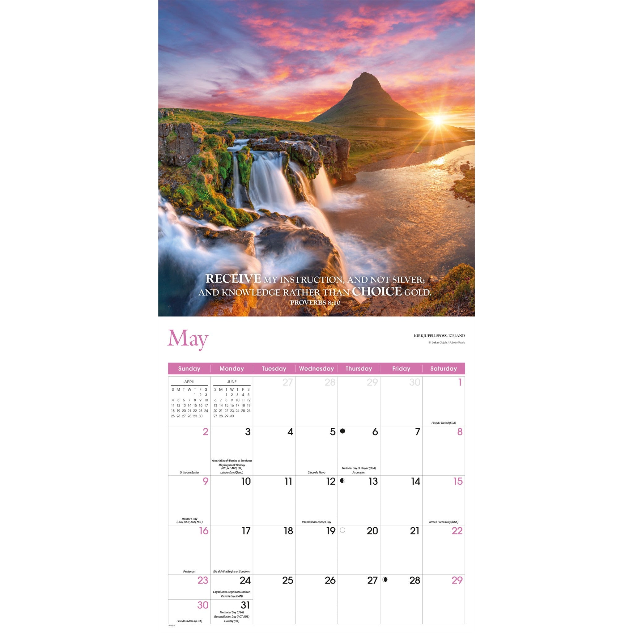 Bible Verses 2027 Wall Calendar