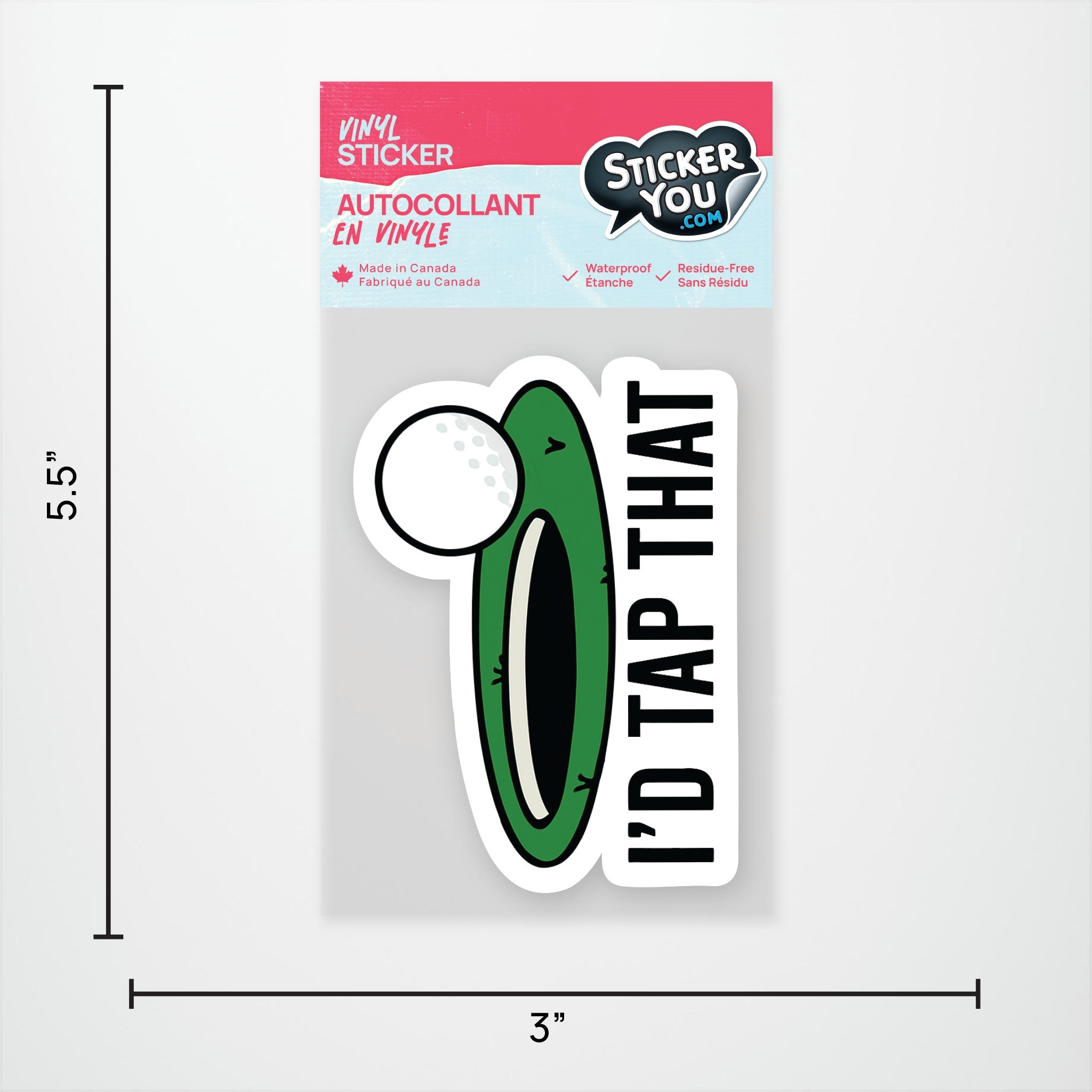 Id Tap That Vinyl Sticker