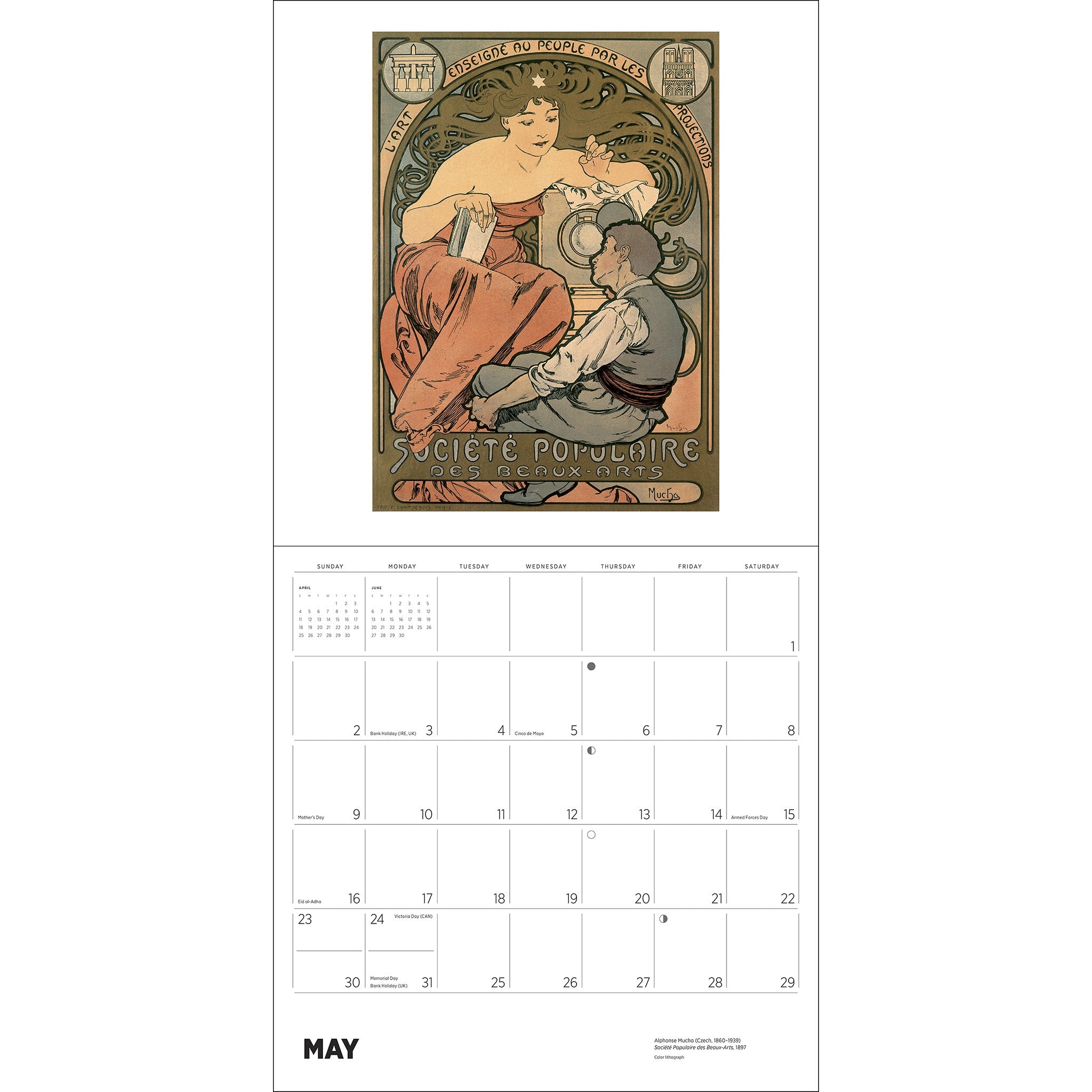 Alphonse Mucha 2027 Wall Calendar