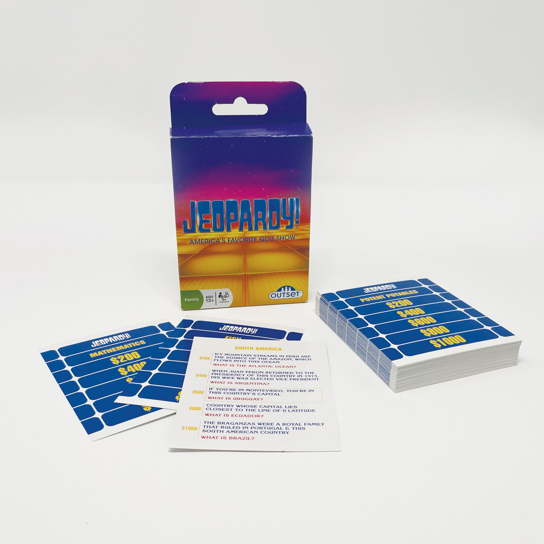 Jeopardy Card Game