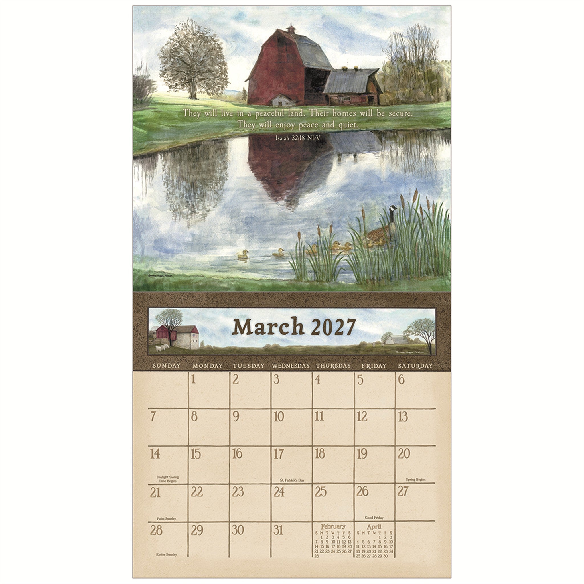 Country Blessings 2027 Wall Calendar - Online Only