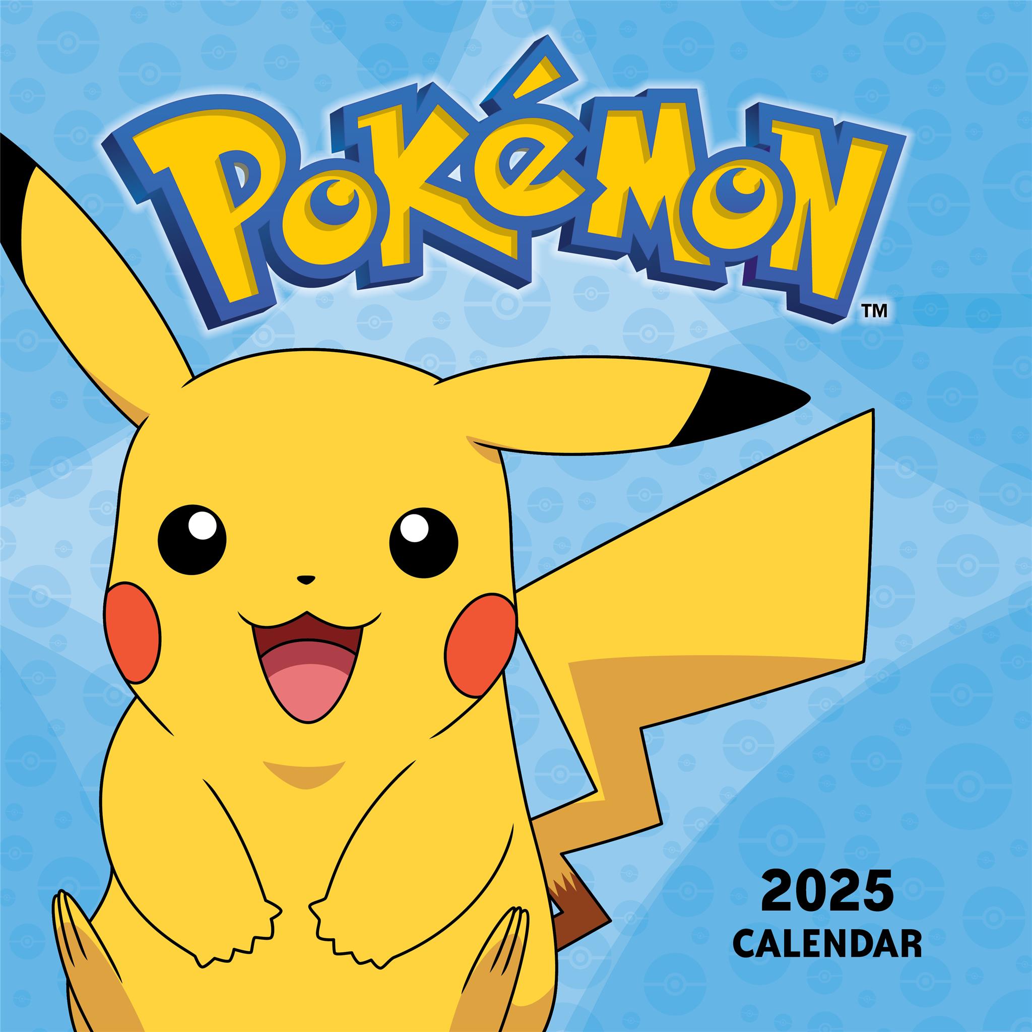 Pokemon Wall 2025 Calendar