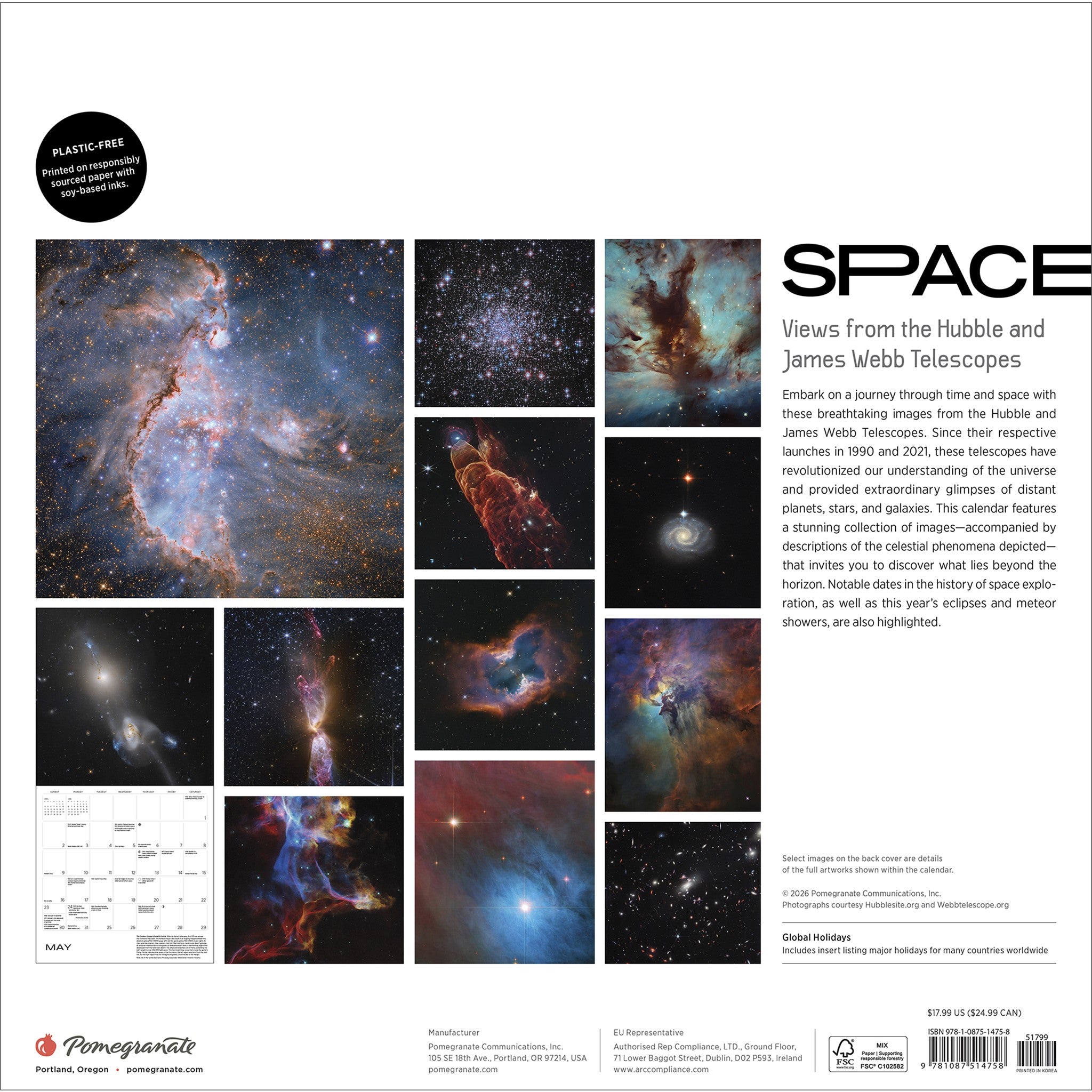 Space Views Special Edition with Print 2027 Wall Calendar