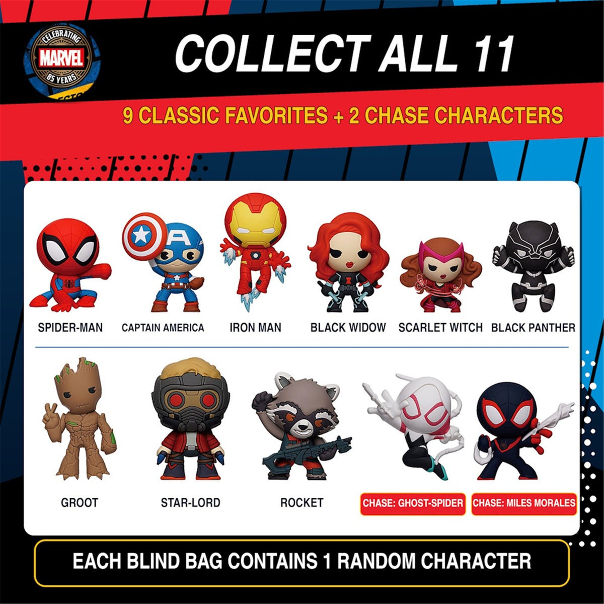 Marvel Blind-Pack Backpack Clips