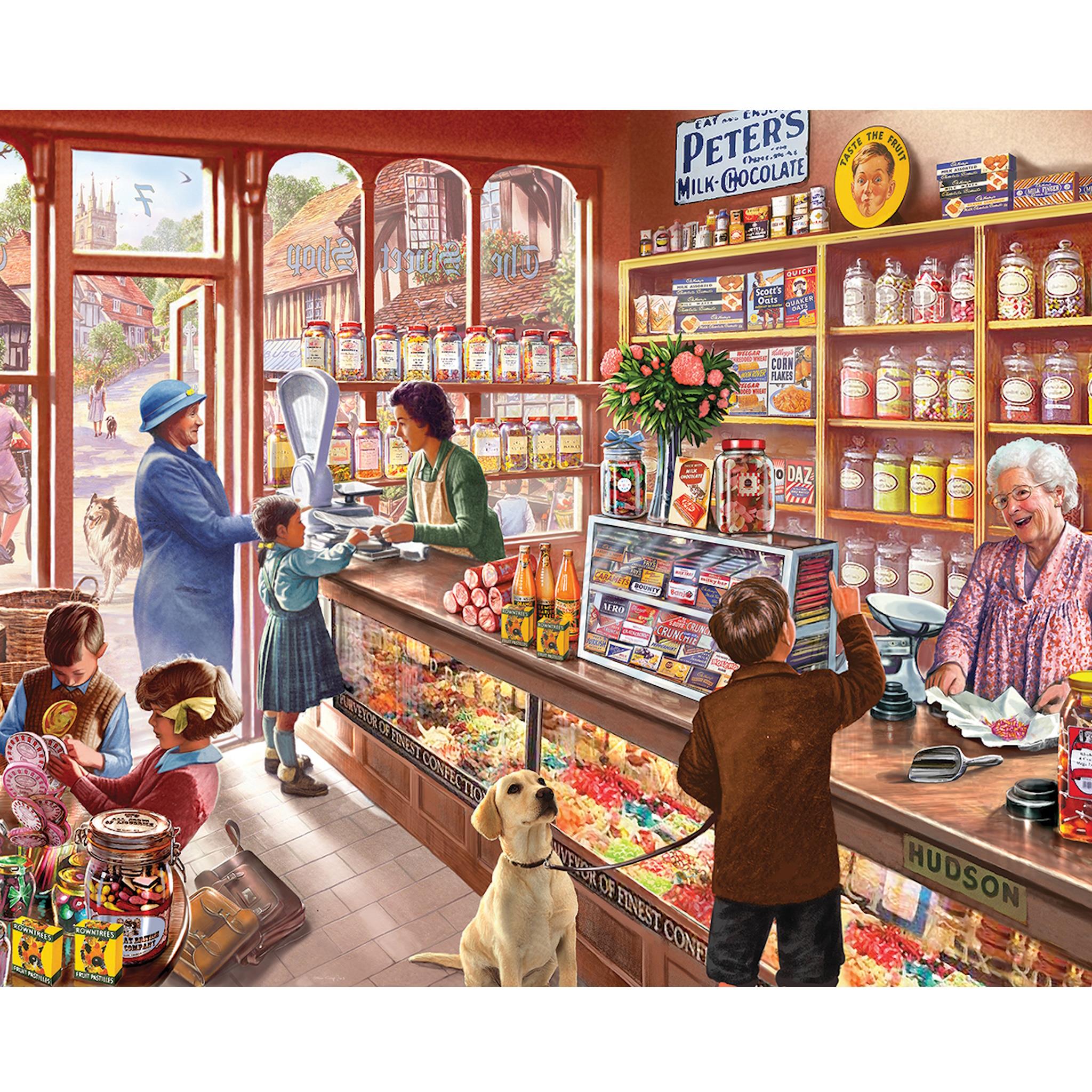 Old Candy Store 1000 Piece Puzzle White Mountain Puzzles
