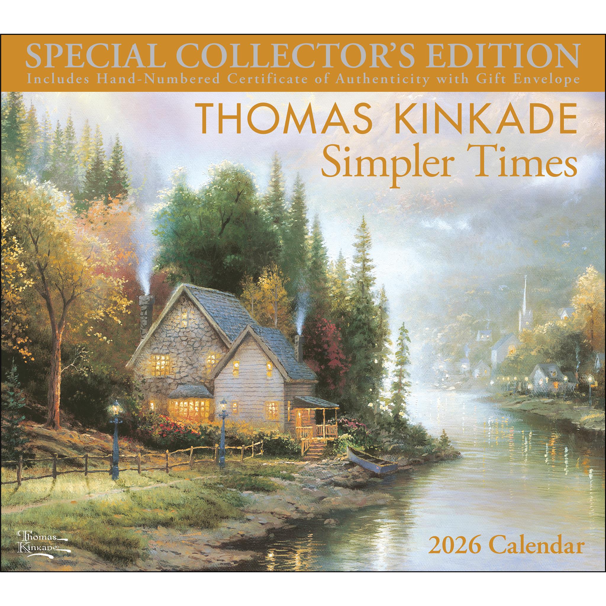 Thomas Kinkade 2026 Deluxe Special Collector's Edition Wall Calendar with Print