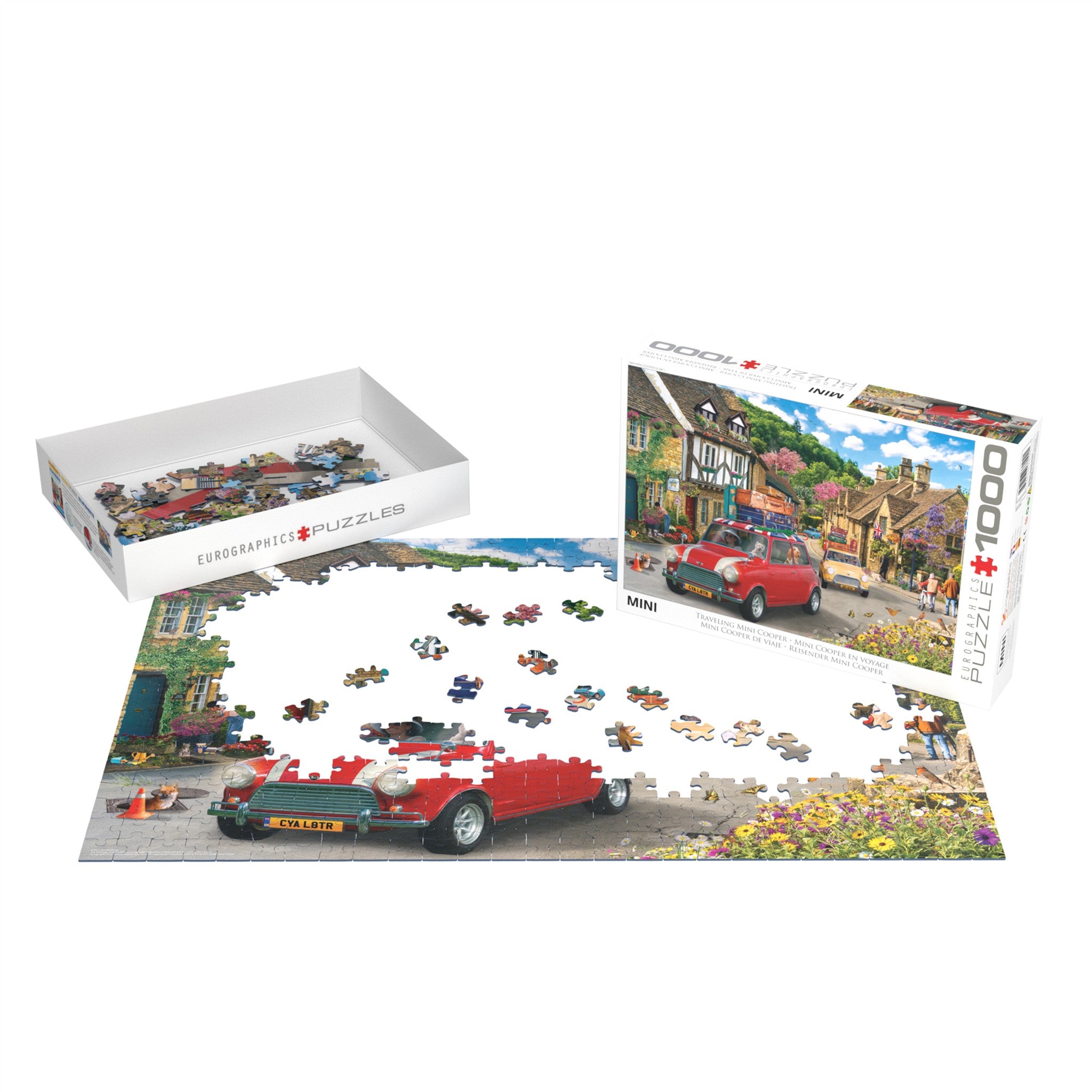 Traveling Mini Cooper 1000 Piece Puzzle