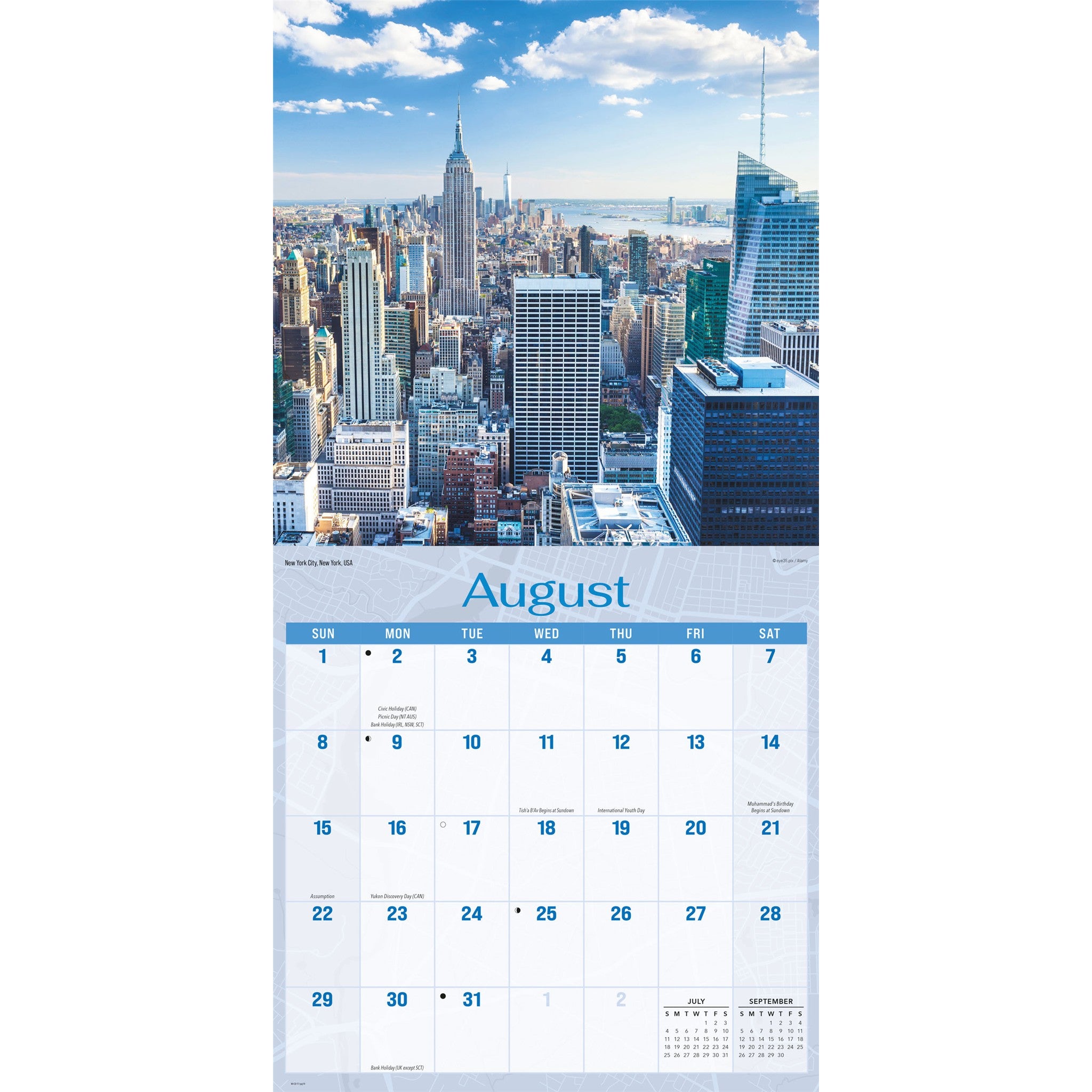 City Skylines 2027 Wall Calendar