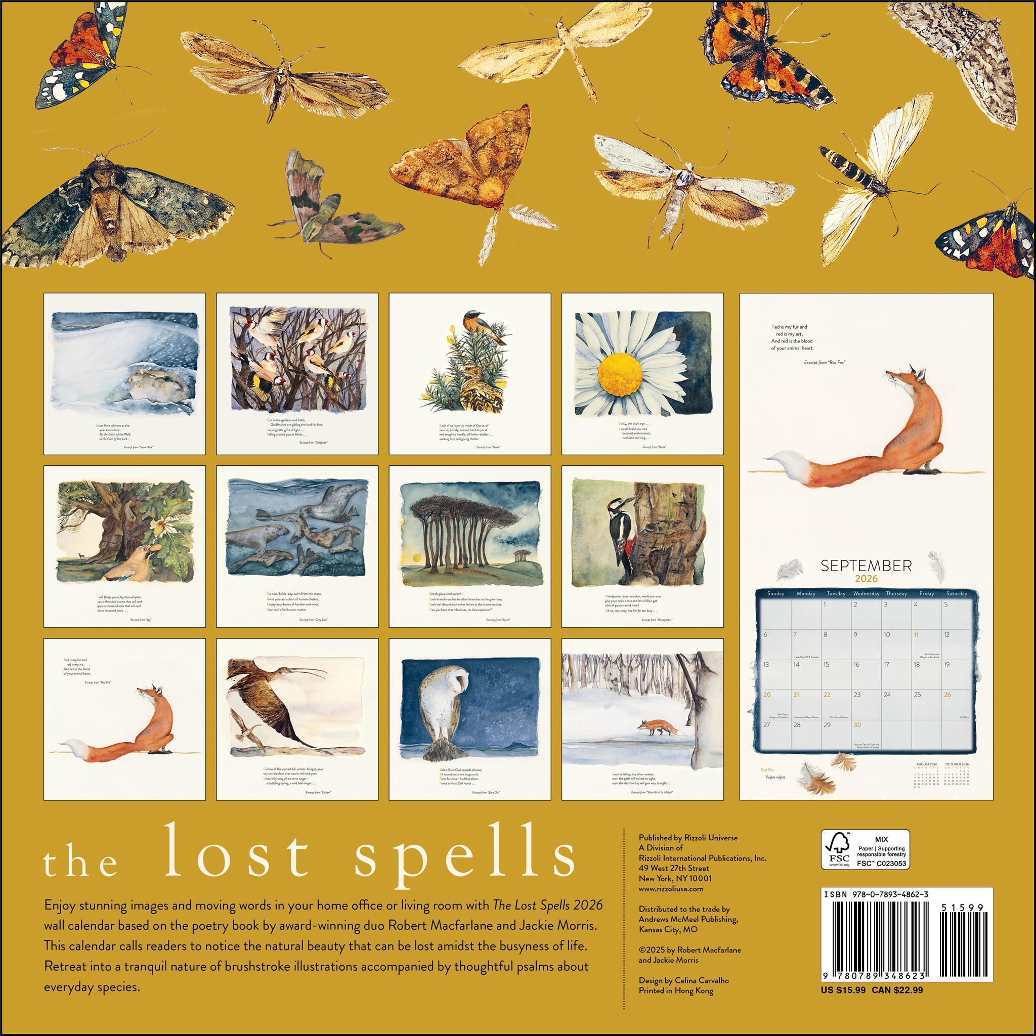 Lost Spells 2026 Wall Calendar- Online Only