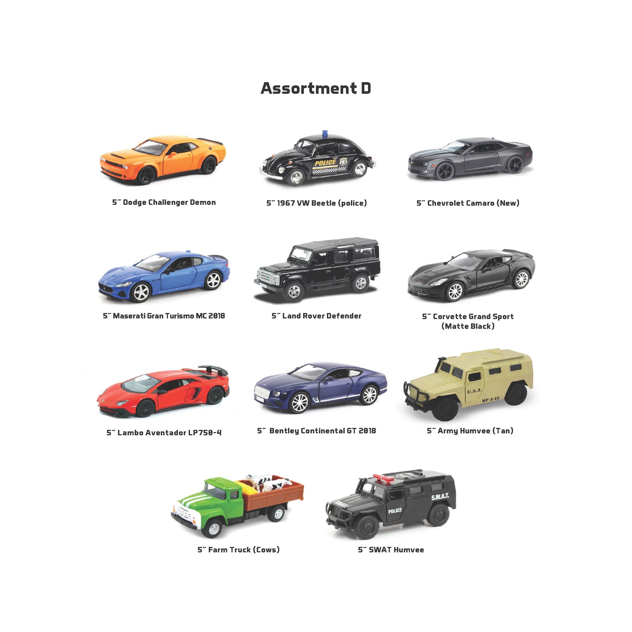 Die Cast Cars Assorted Models (1 Piece)