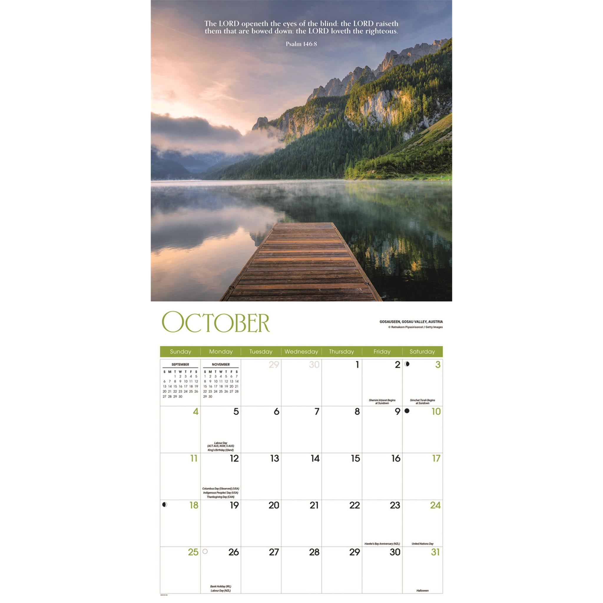 Psalms 2026 Wall Calendar