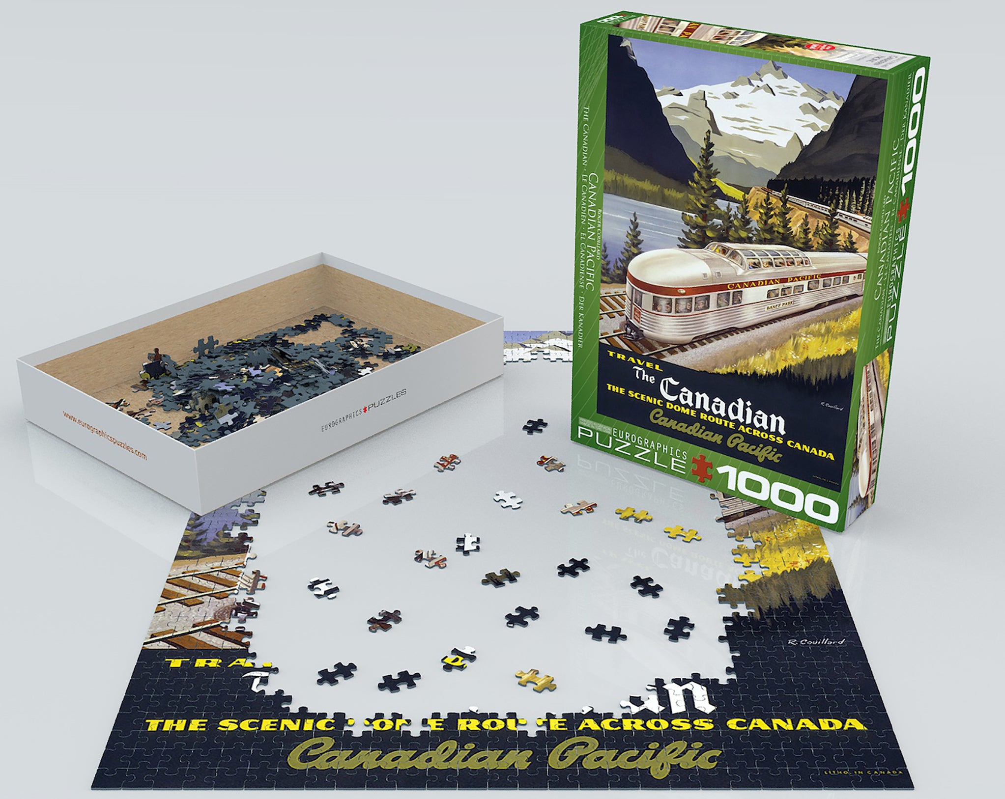 Beautiful Lake Louise Canadian Pacific Rail 1000 Piece Puzzle - Online Only