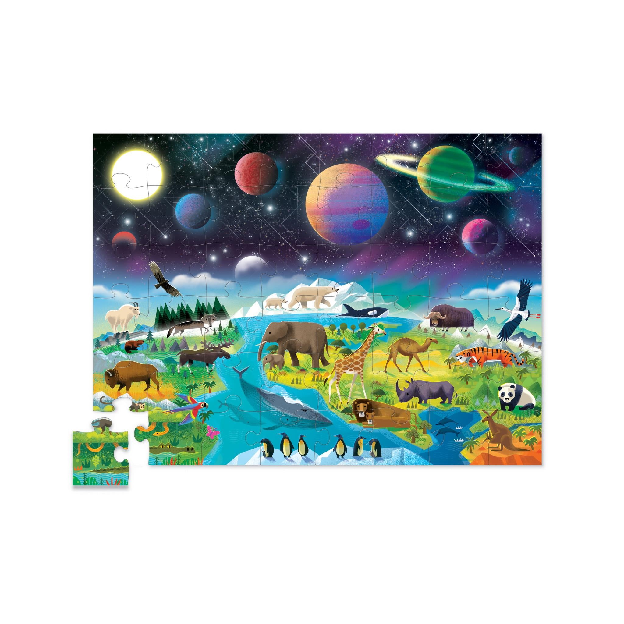 732396760069 Above Below Earth and Space Jigsaw Puzzle (48 Piece