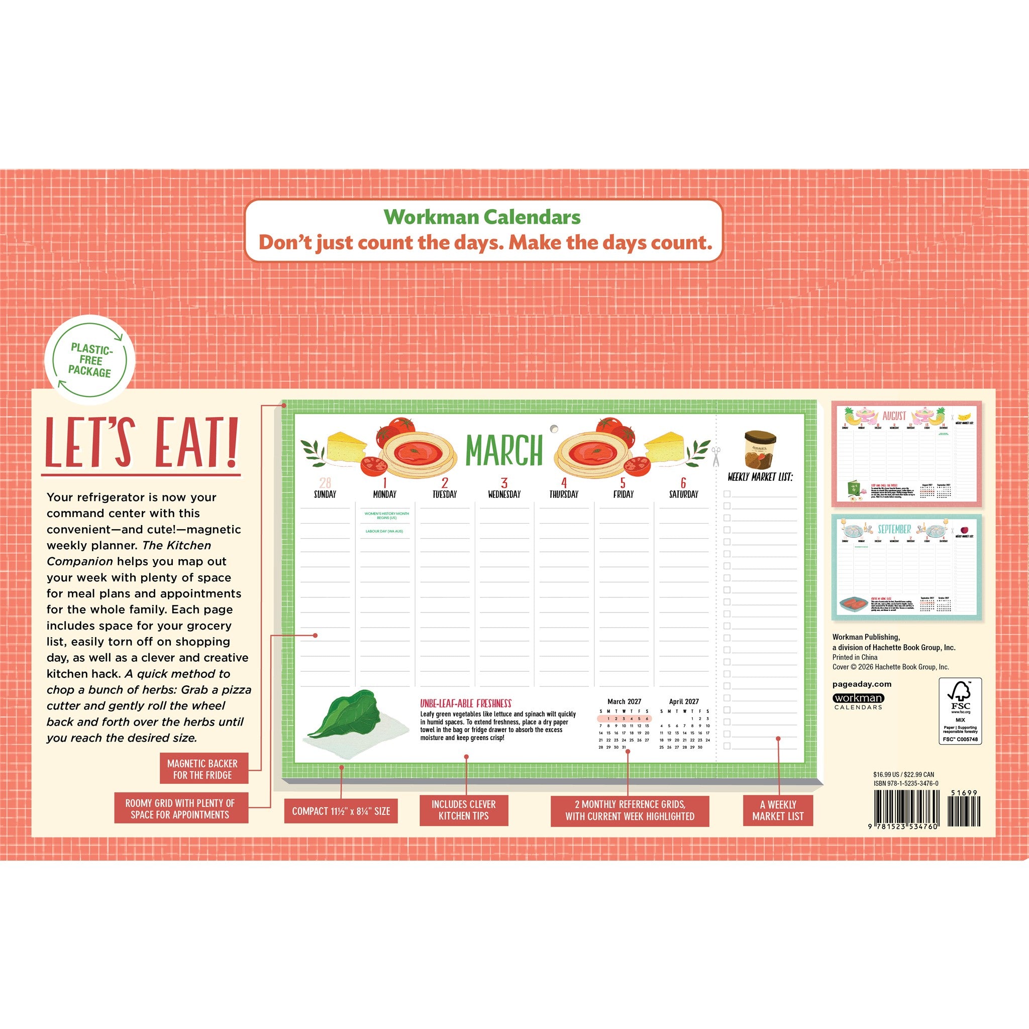 Kitchen Companion 2027 Wall Calendar