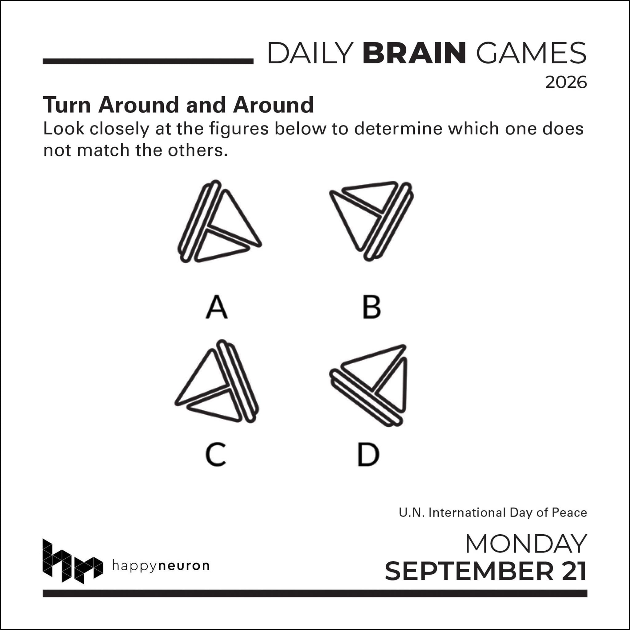 Daily Brain Games 2026 Box Calendar - Online Only