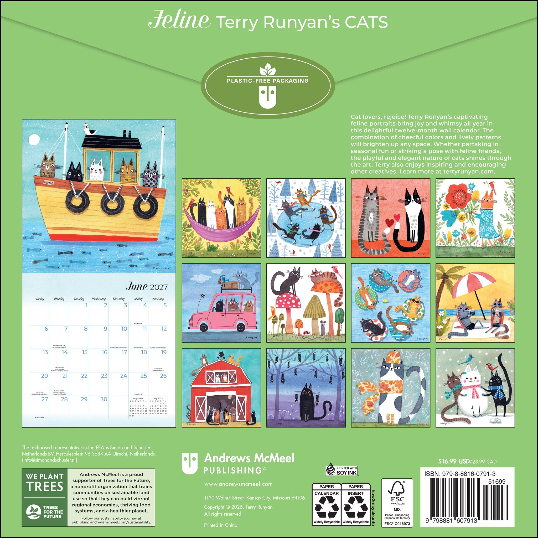 Feline 2027 Wall Calendar