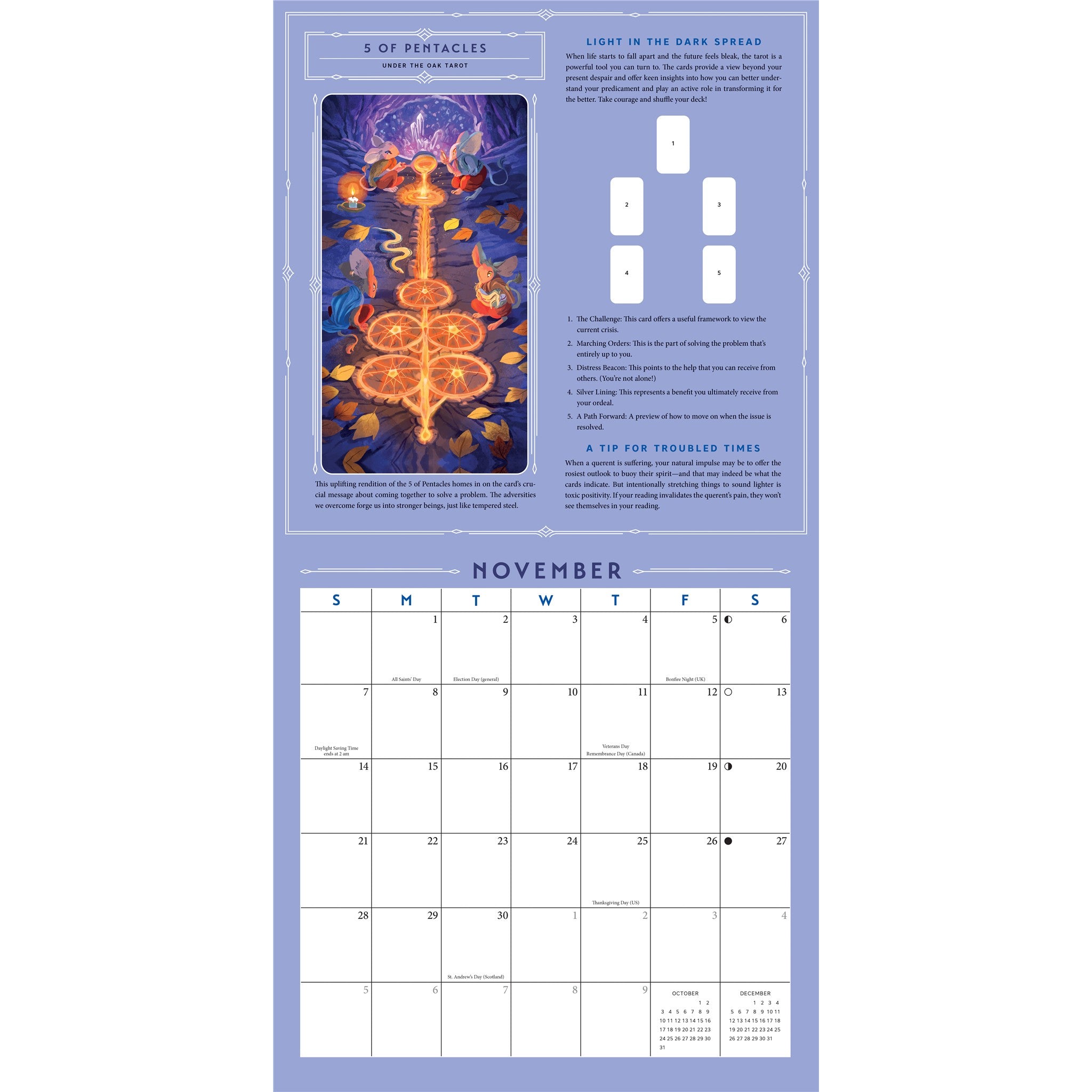 Tarot 2027 Wall Calendar