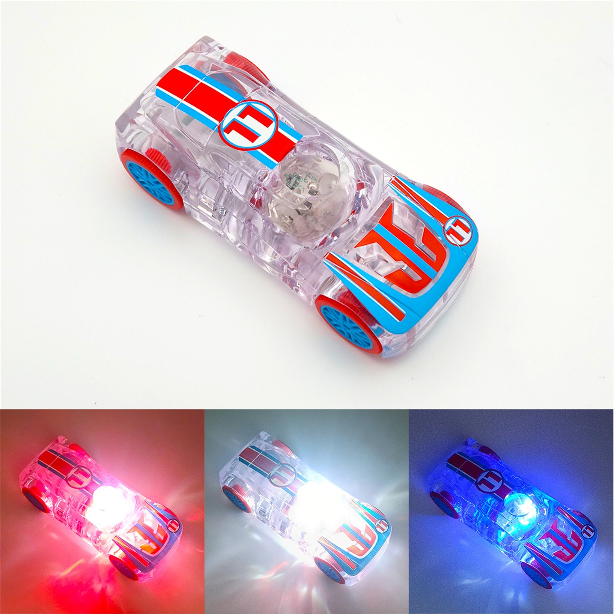 Red/Blue Muscle Car Marble Racer