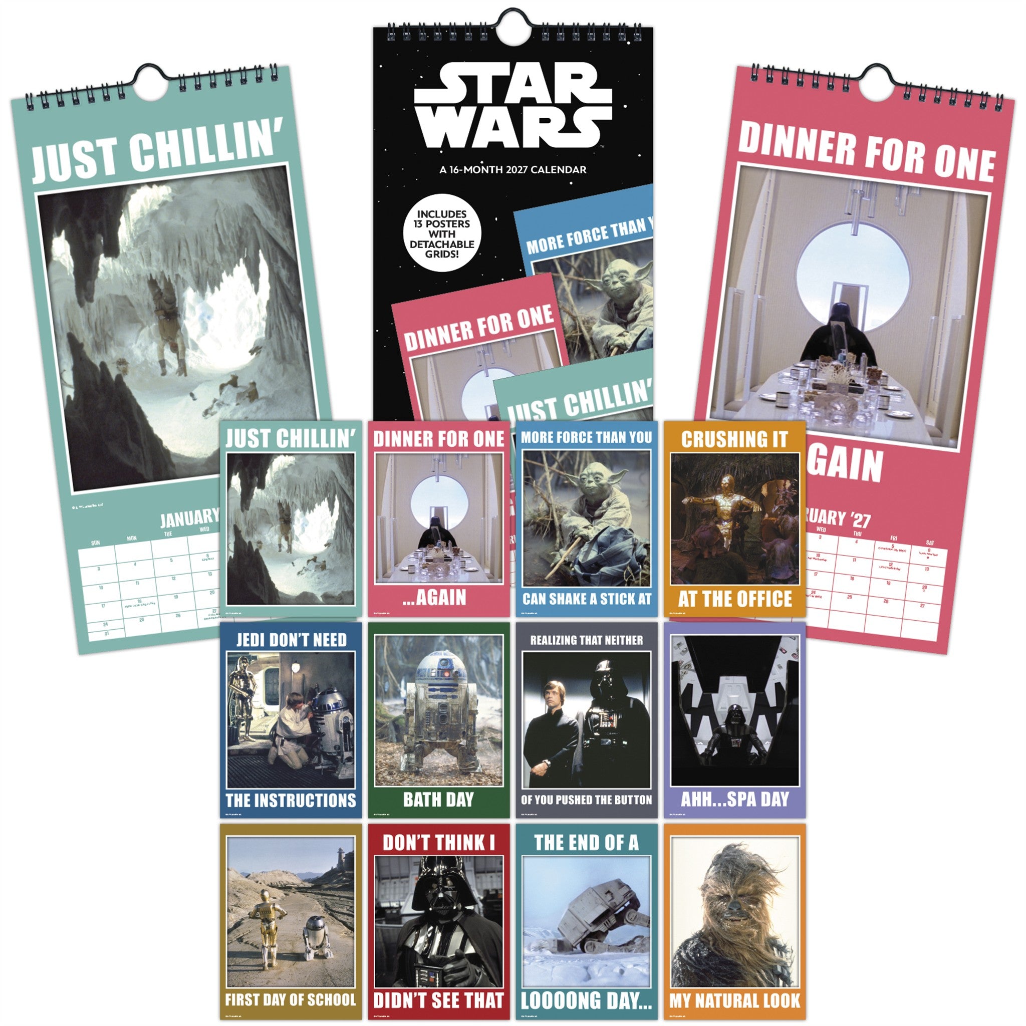 Star Wars 2027 Slim Calendar