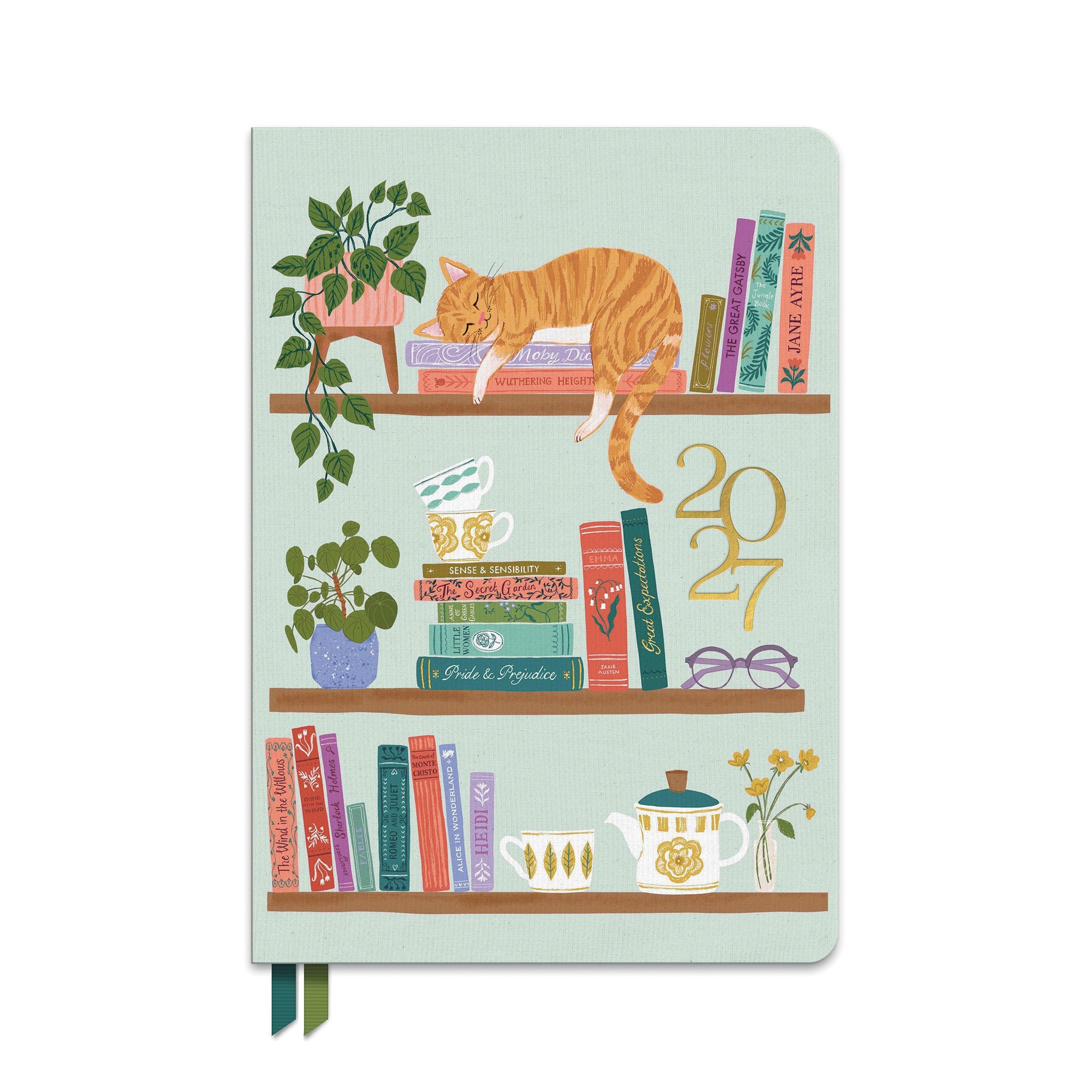 Library Cat-alog Clara Clothbound 2026-2027 Engagement Calendar