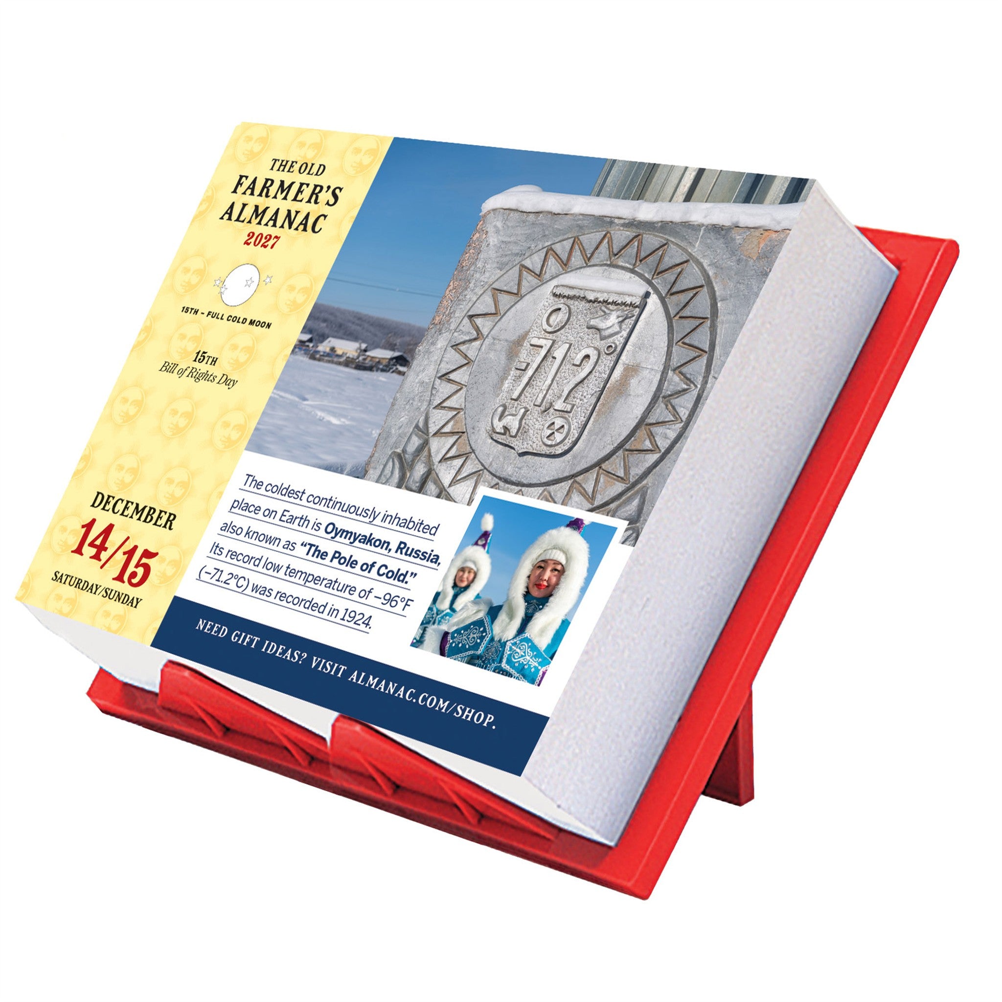 The Old Farmer's Almanac Everyday 2027 Box Calendar