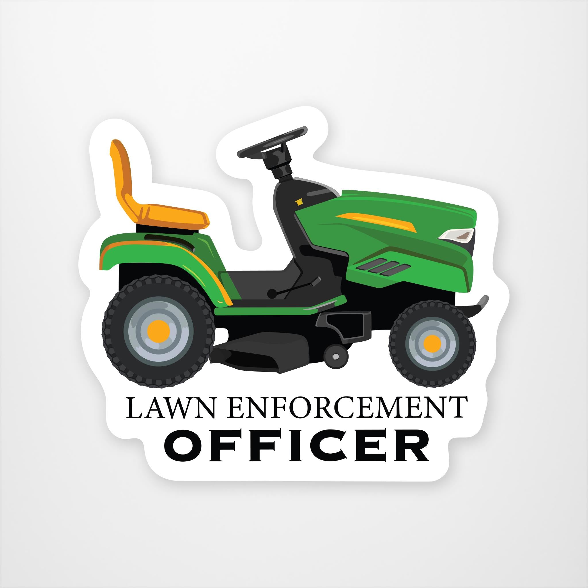 Lawn Enforcement Vinyl Sticker