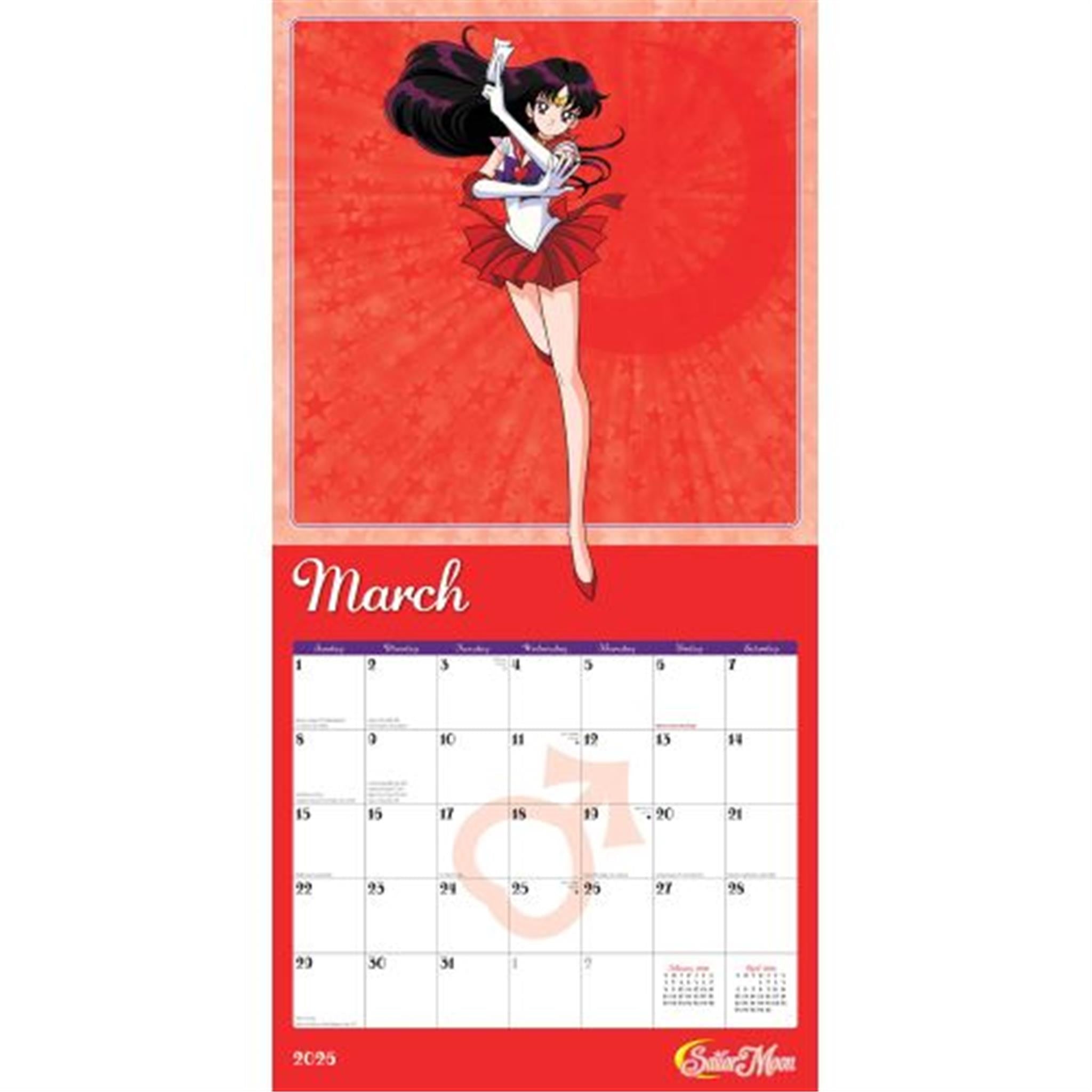 Sailor Moon 2026 Wall Calendar