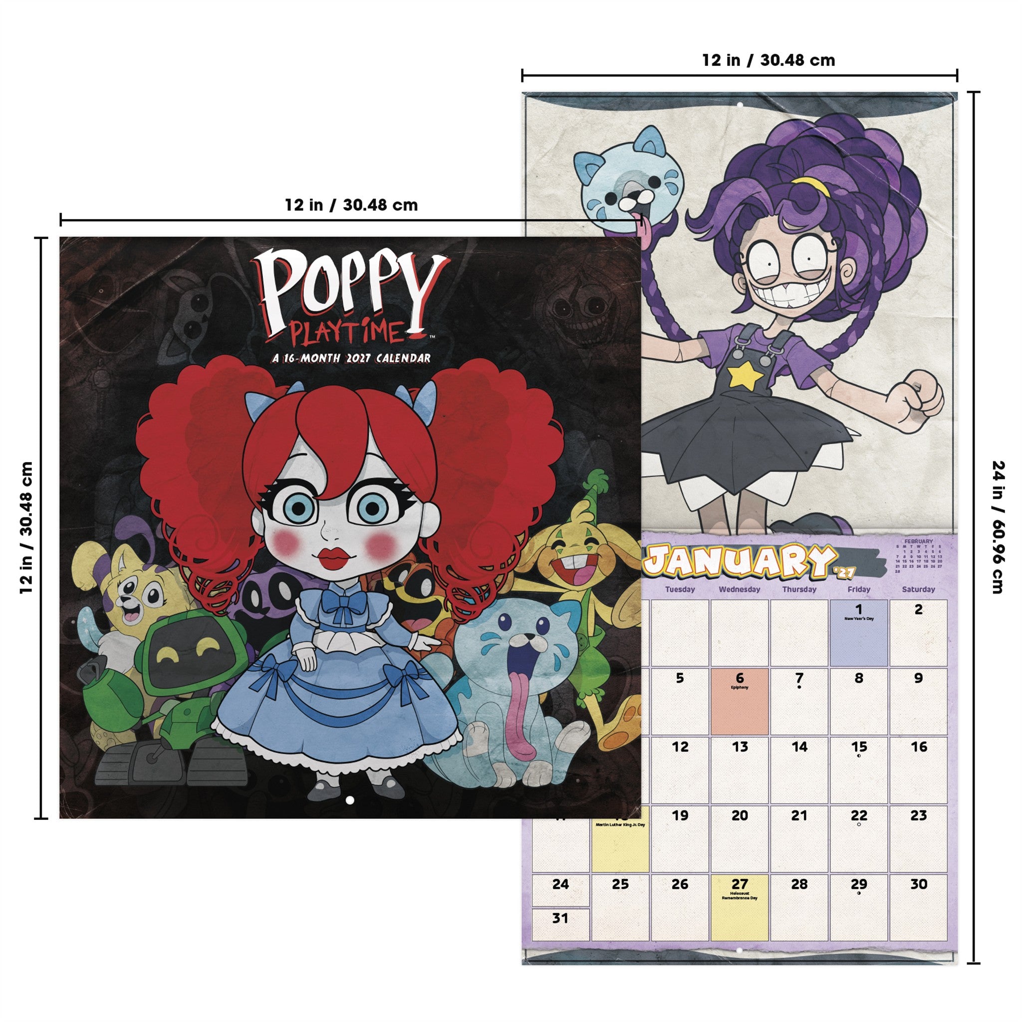 Poppy Playtime 2027 Wall Calendar - Online Only
