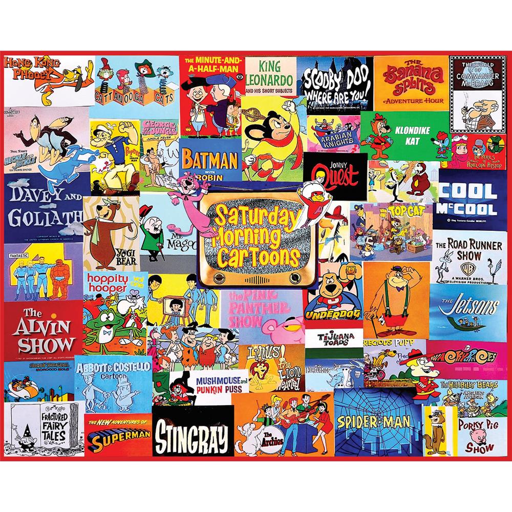 Saturday Morning Cartoons Jigsaw Puzzle (1000 Piece) - Online Exclusive