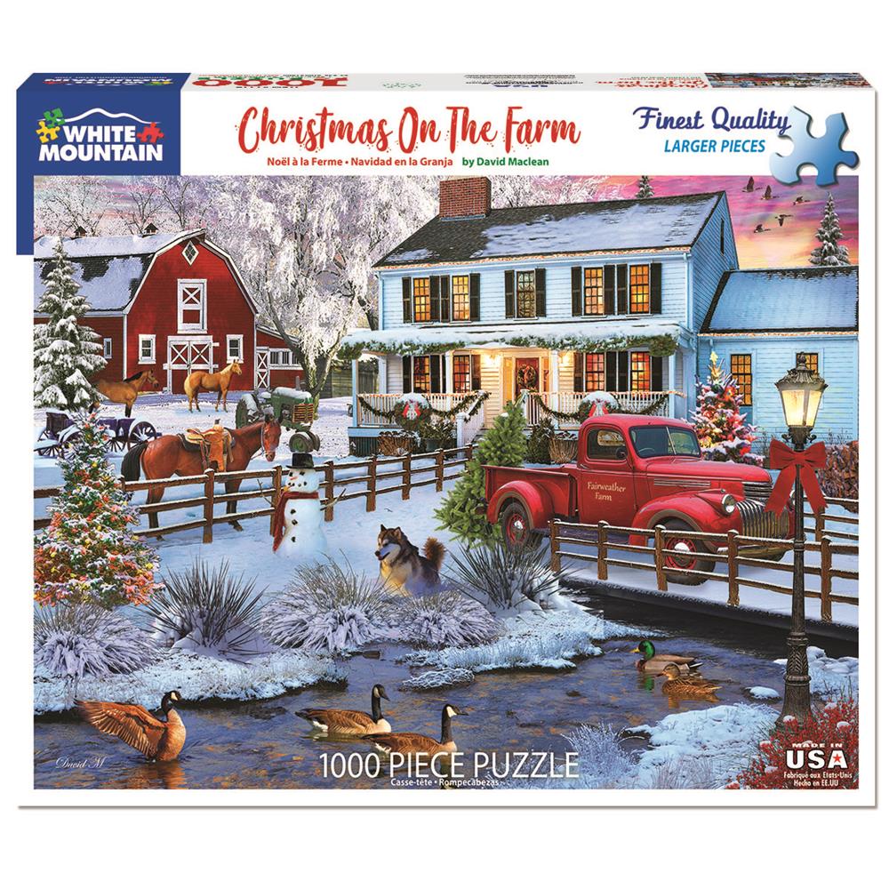 Christmas on the Farm Jigsaw Puzzle (1000 Piece) - Online Exclusive
