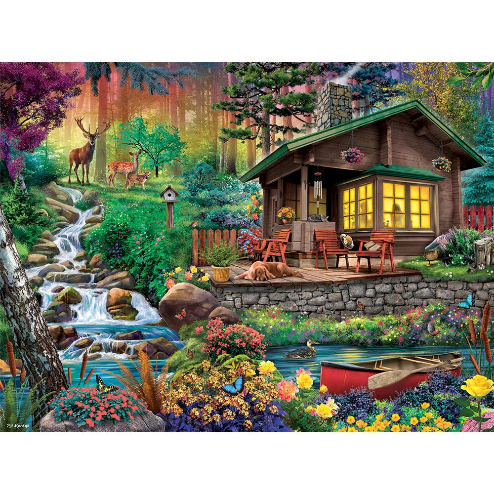 Cabin in The Woods Jigsaw Puzzle (500 Piece) - Online Exclusive