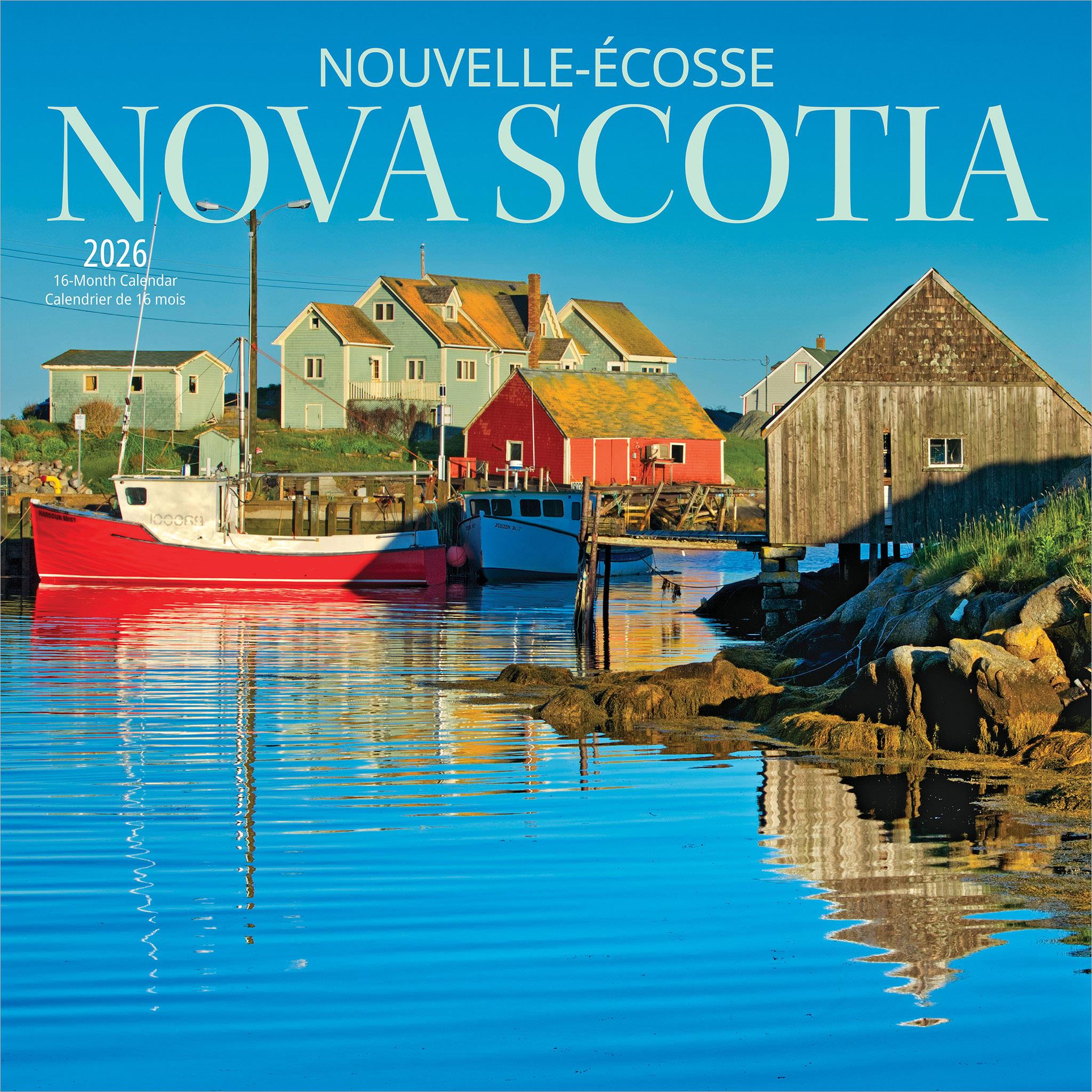 Nova Scotia 2026 Wall Calendar