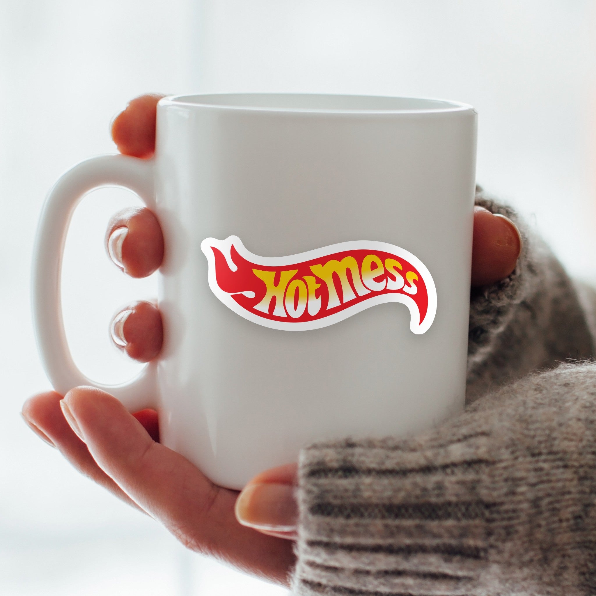 Hot Mess Vinyl Sticker