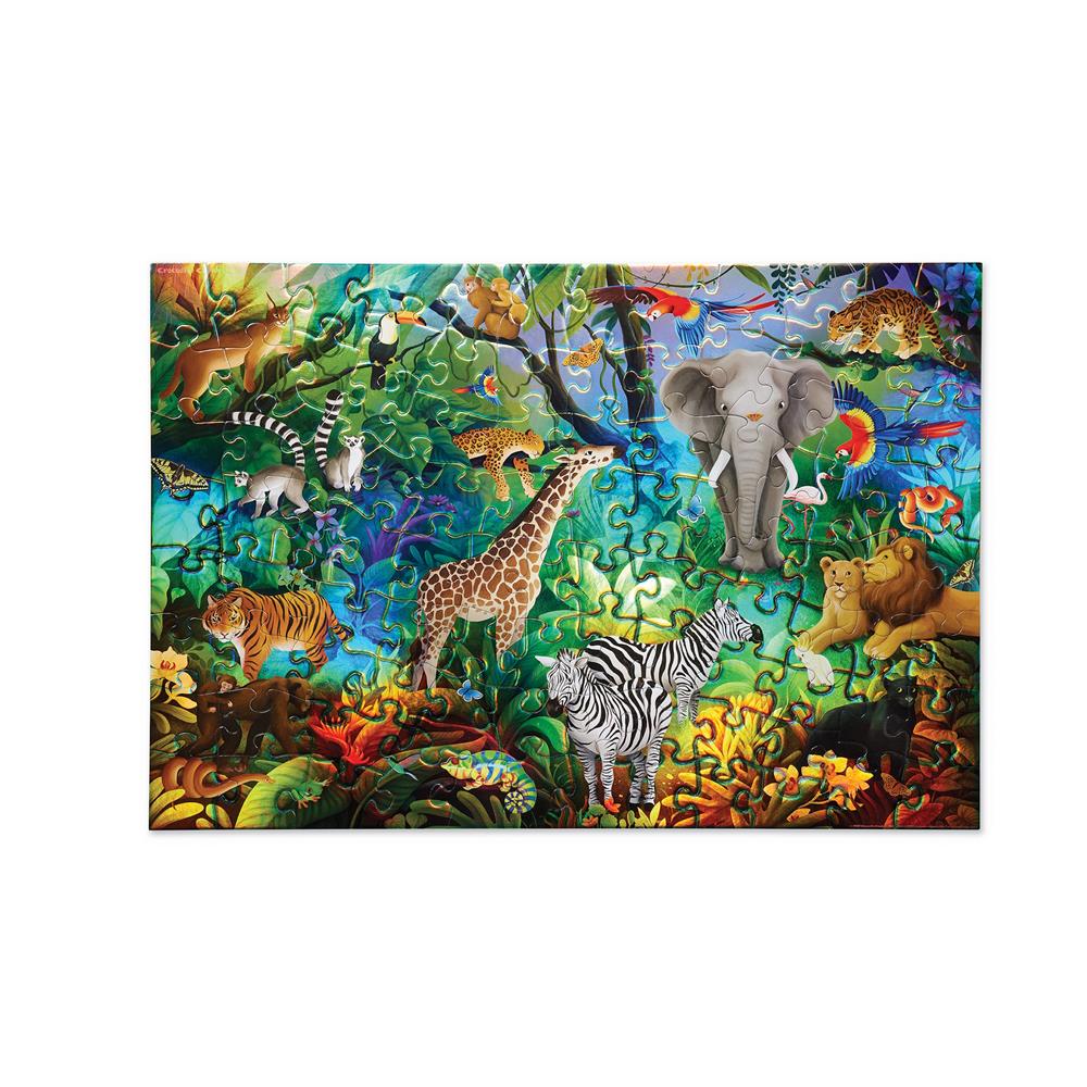 Holographic Jungle Paradise Jigsaw Puzzle (100 Piece)