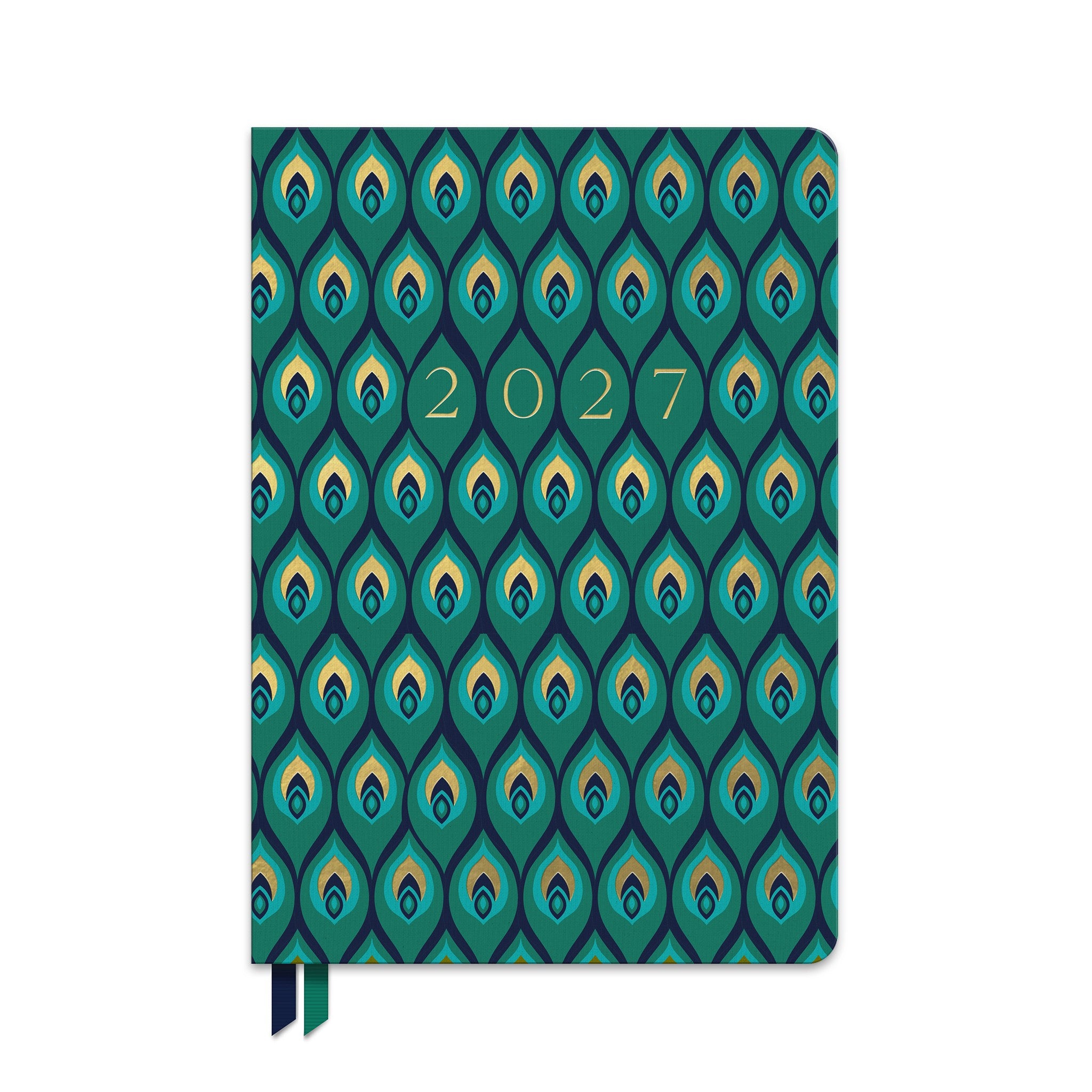Cascading Plumes Clara Clothbound 2026-2027 Engagement Calendar