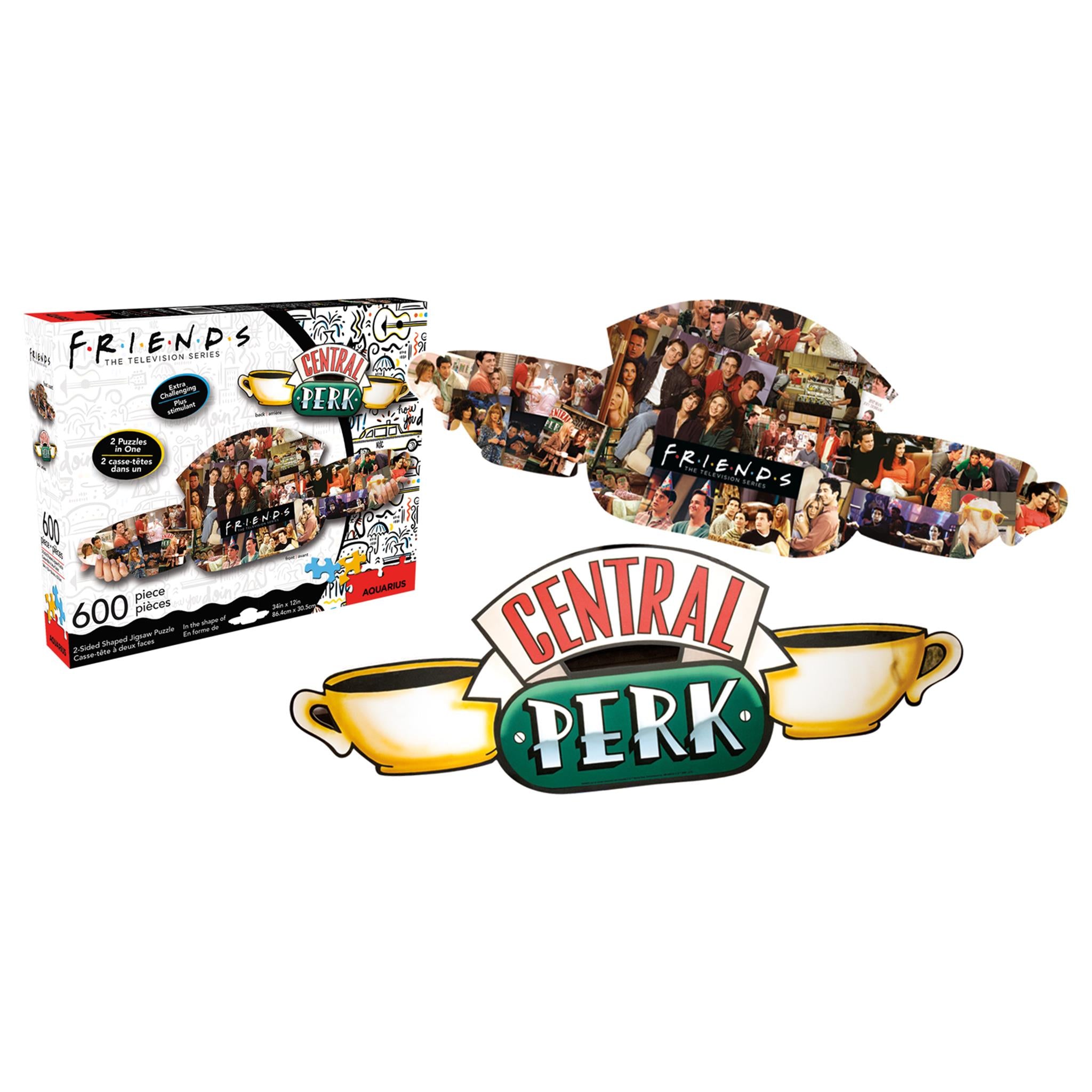 Friends Central Perk & Collage Shapped 600 Piece Puzzle