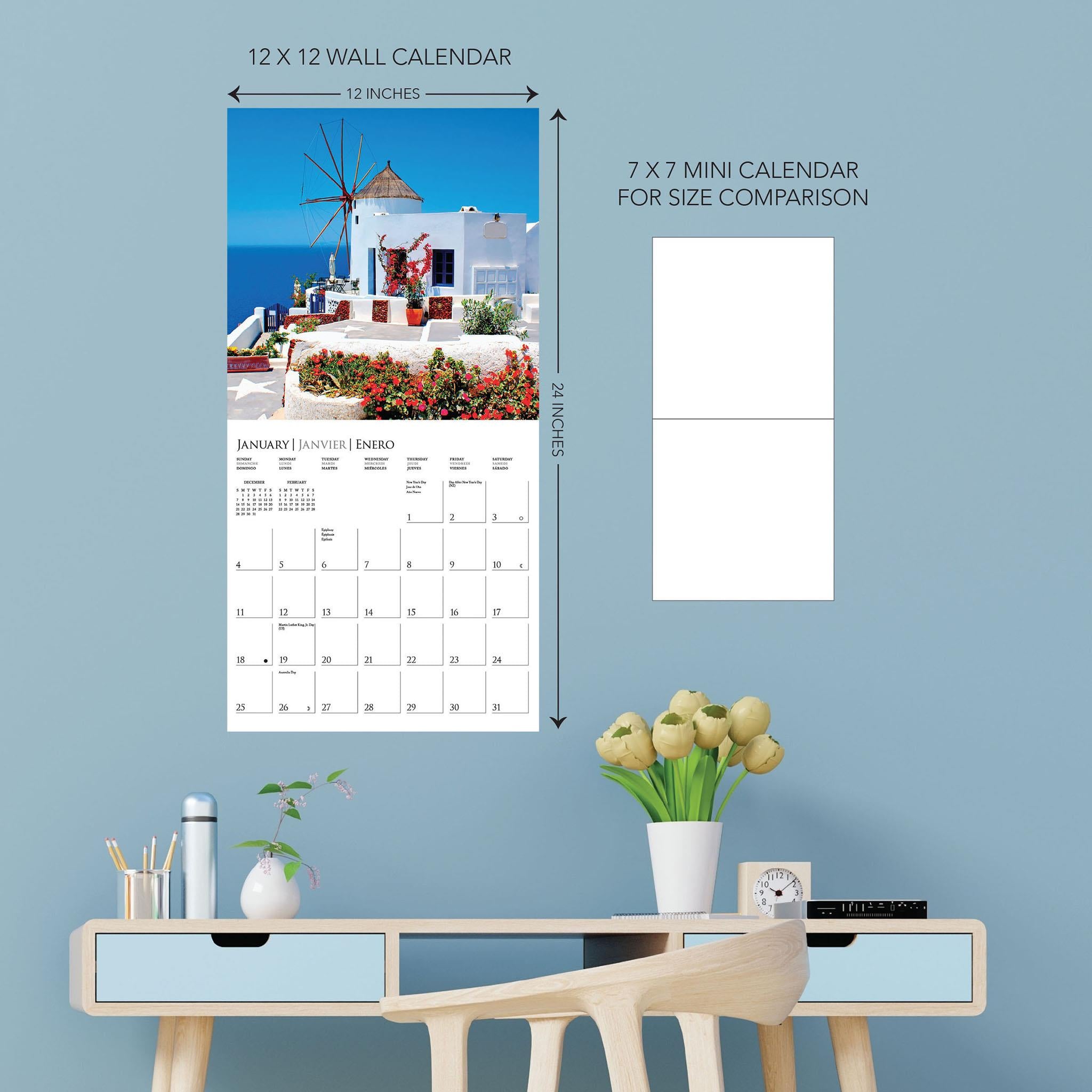 Greek Isles 2026 Wall Calendar - Online Only