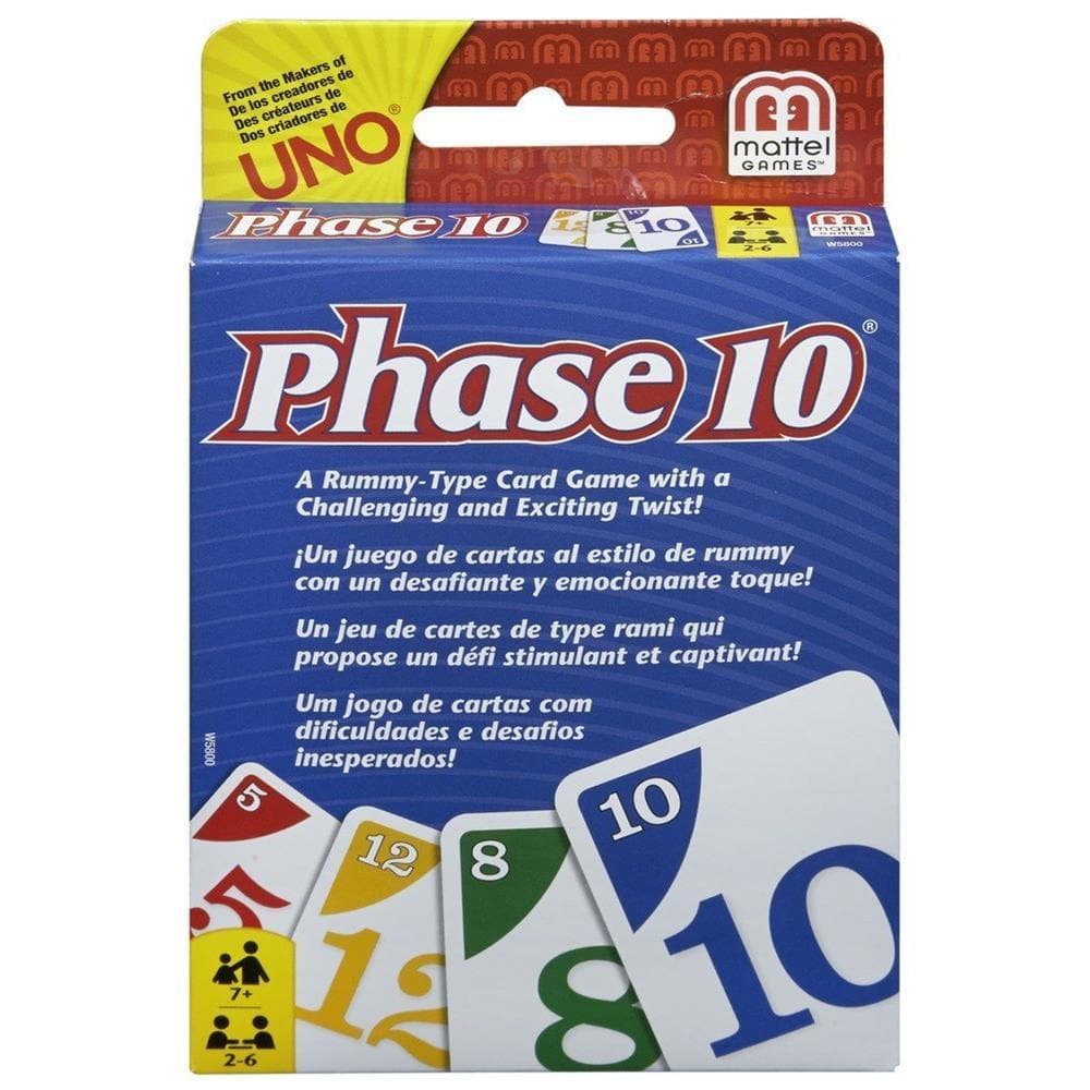 Phase 10 Family Card Game by Mattel | Calendar Club 746775060817